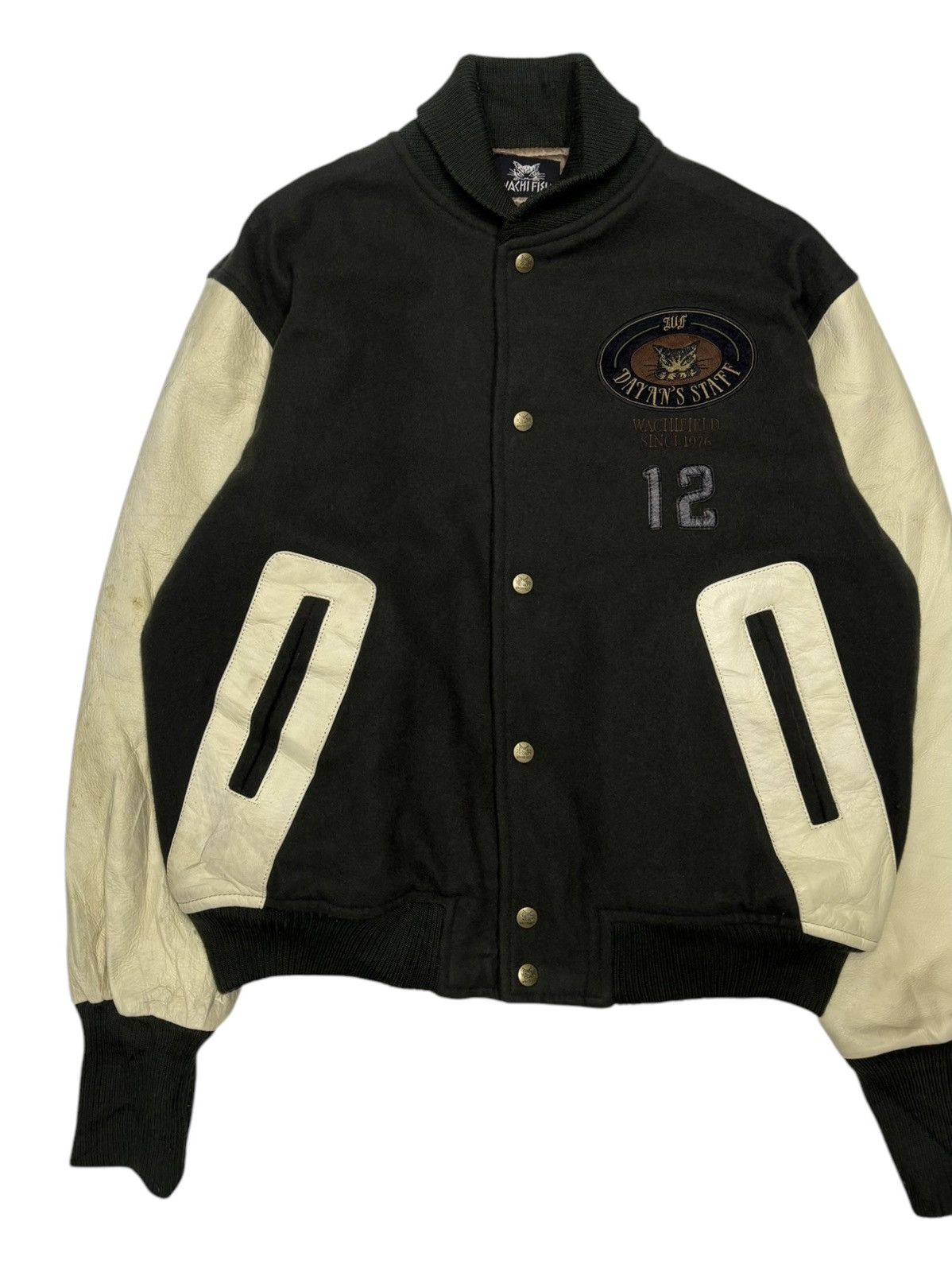 Japanese Brand 🔥VINTAGE WACHIFIELD DAYAN’S STAFF WOOL VARSITY JACKET Size US L / EU 52-54 / 3 - 7 Thumbnail