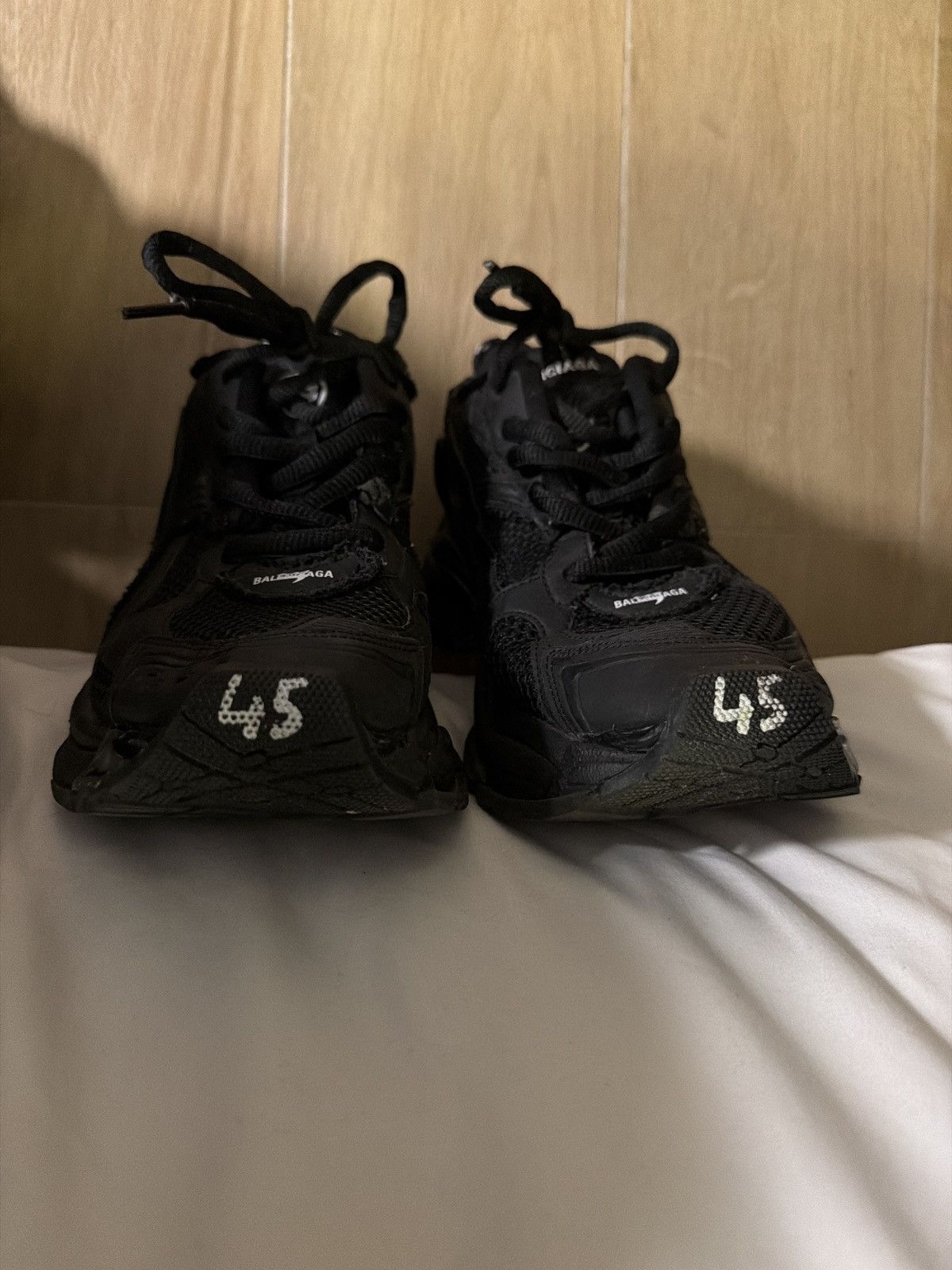 Balenciaga Black Balenciaga Runners Size US 12 / EU 45 - 2 Thumbnail