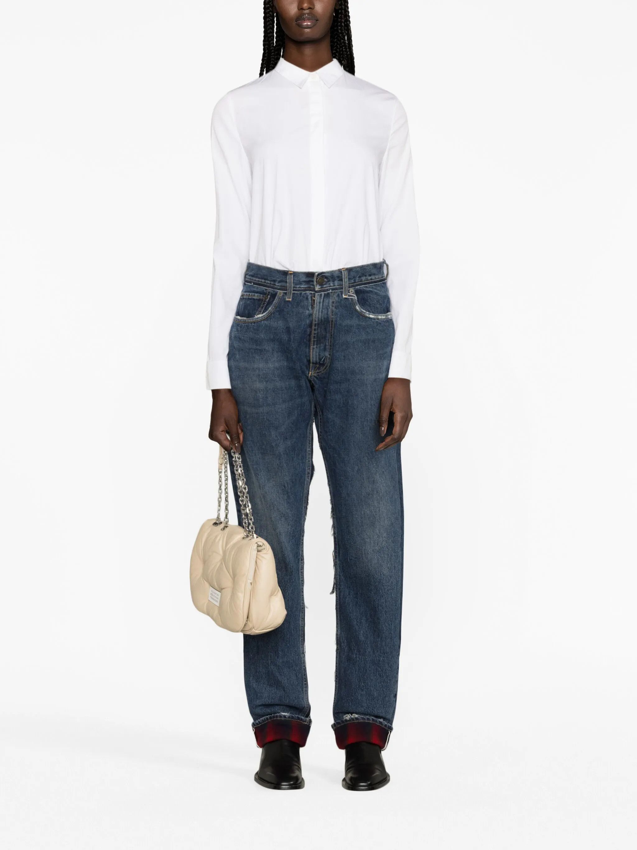 Maison Margiela o1y0625 Denim Pant in Blue Size 29" - 4 Thumbnail
