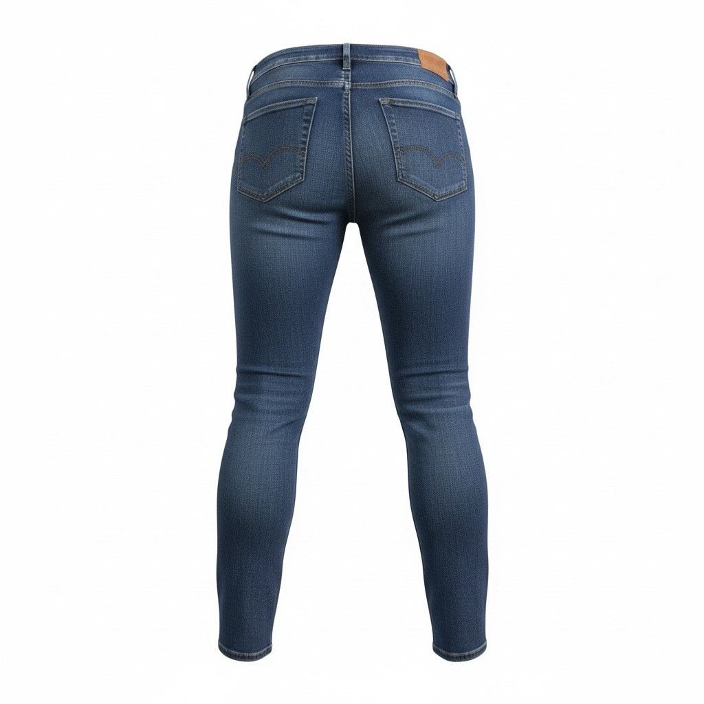 American Eagle Outfitters American Eagle Women’s Slim Straight Jeans Size 14 Dark Wash Size 36" / US 14 / IT 50 - 2 Thumbnail
