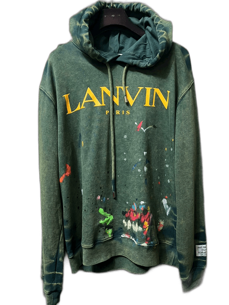 Lanvin Lanvin Paris Paint Splatter Hoodie-2508 Size US M / EU 48-50 / 2 - 1 Thumbnail