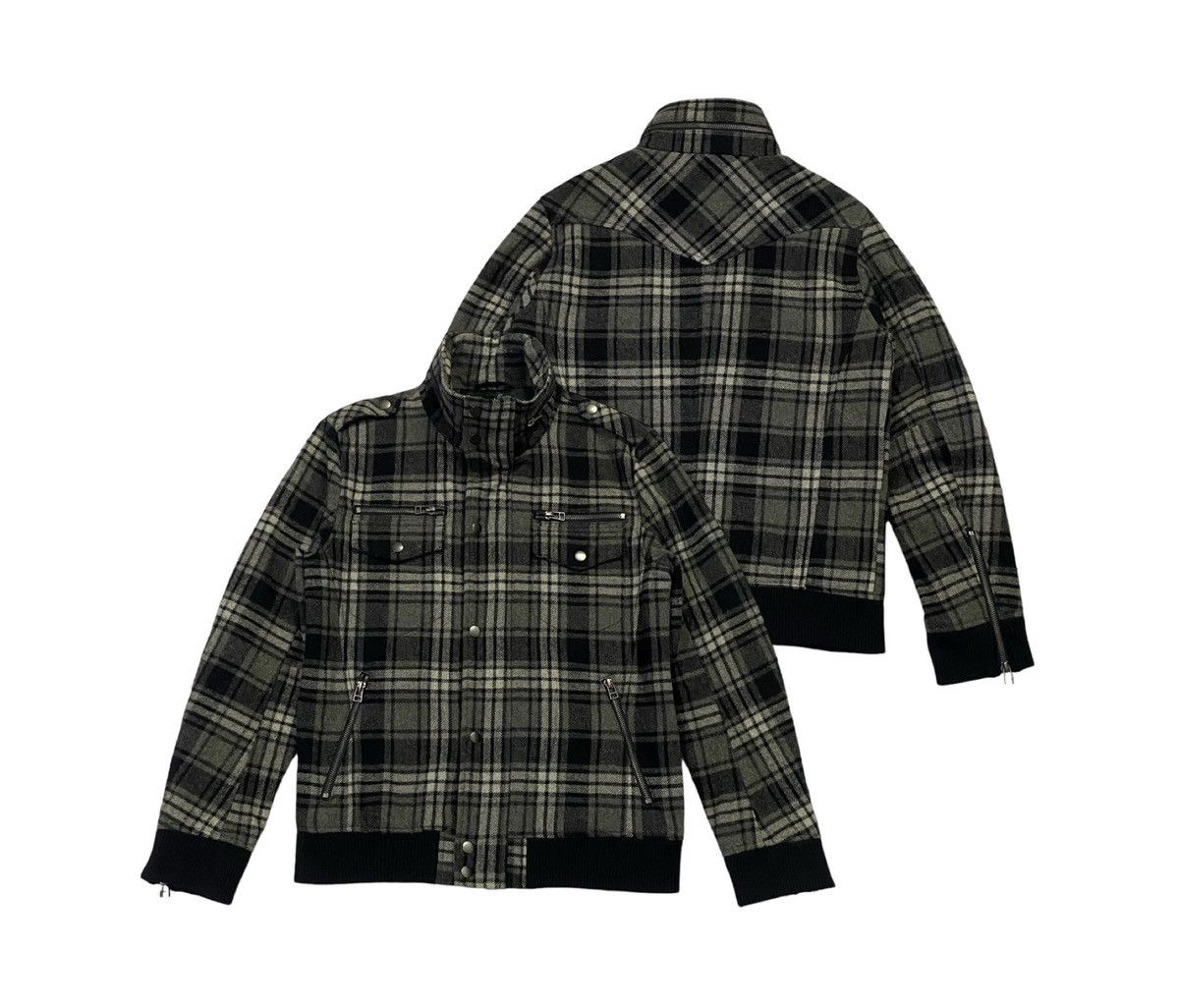 If Six Was Nine × Japanese Brand × semanticdesign SemanticDesign Checkered Wool Jacket Size US L / EU 52-54 / 3 - 1 Thumbnail