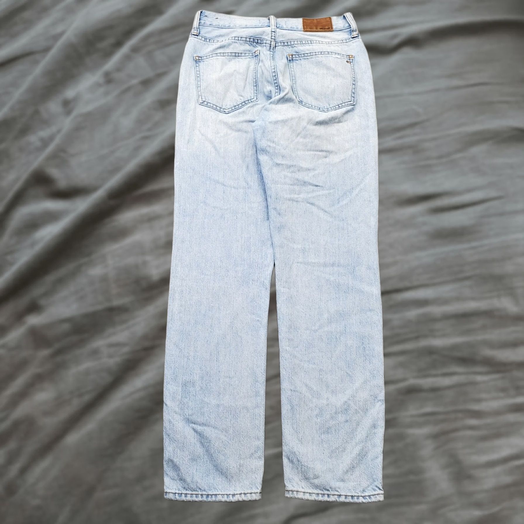 Madewell VINTAGE Madewell Straight Jeans Womens 25 Blue Denim 5-Pocket Denim Distressed Streetwear Jeans Womens 25 Size 42" / US 20 - 1 Thumbnail
