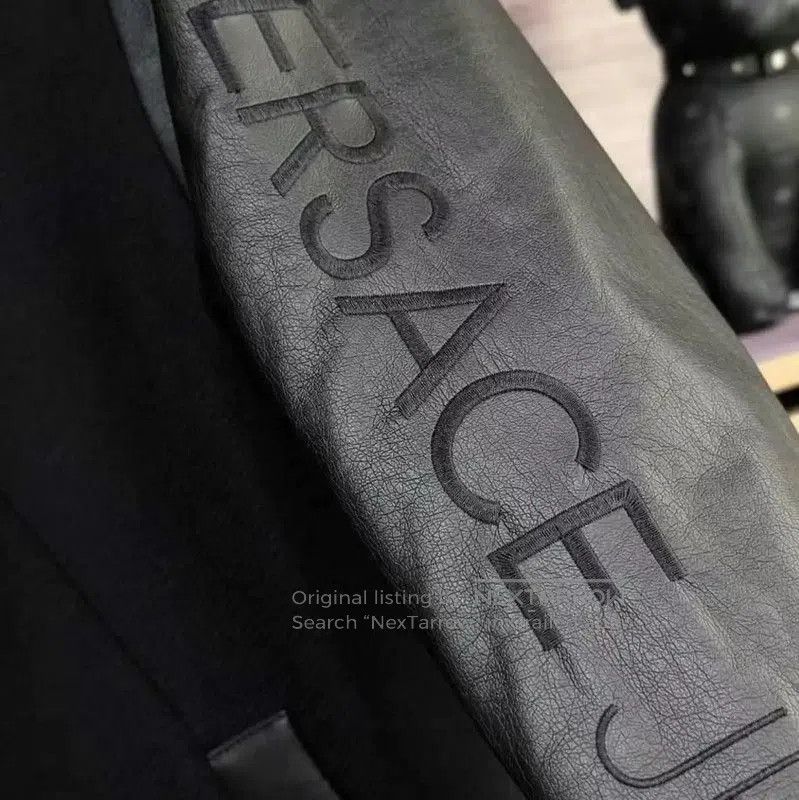 Versace Versace Black Logo Long Sleeve Winter Coat . Size US L / EU 52-54 / 3 - 7 Thumbnail