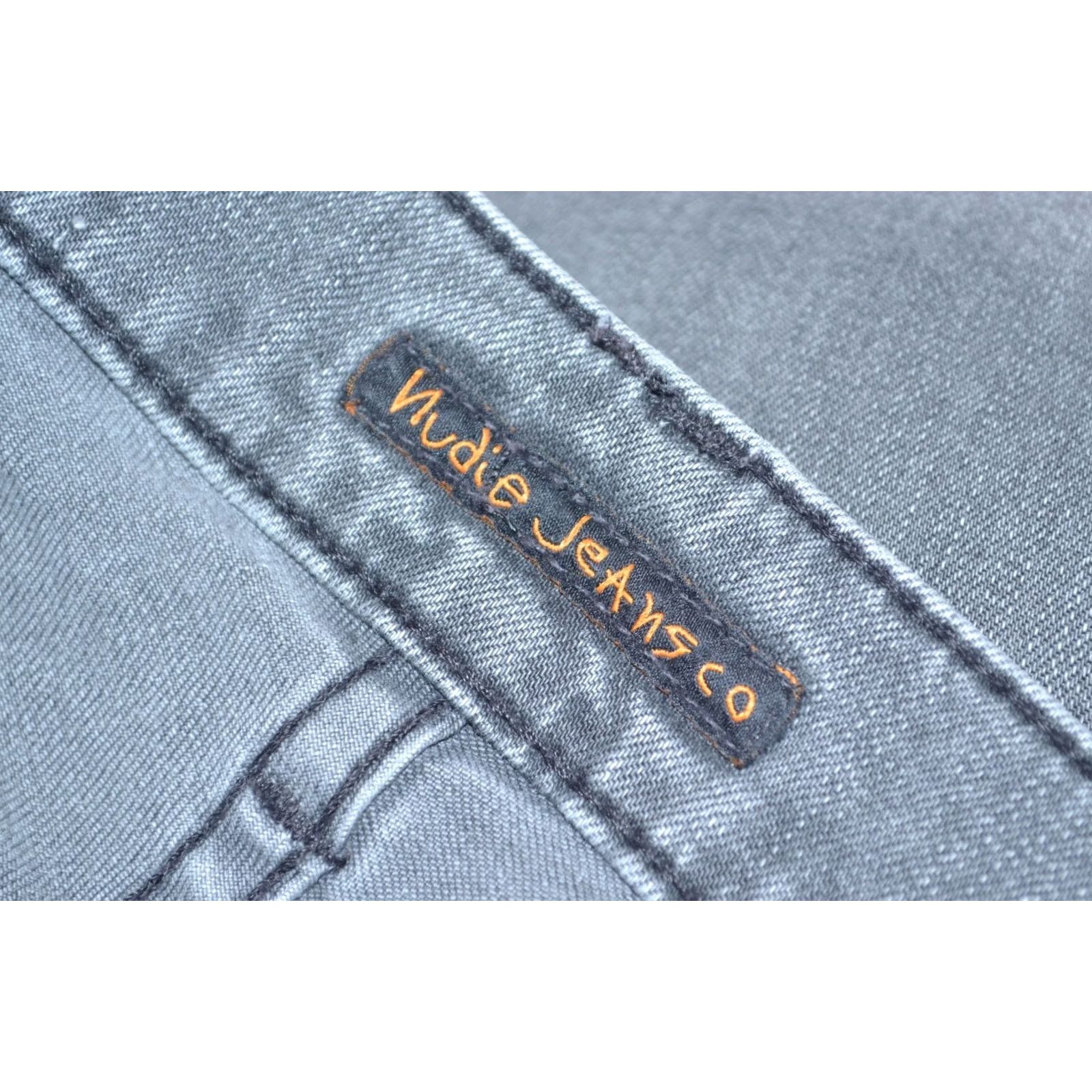 Nudie Jeans Nudie Jeans Slim Jeans Mens W30 L30 Mid Grey Stretch Tight Terry 5-Pocket Denim Slim Skinny Jeans W30 L30 Size US 30 / EU 46 - 6 Thumbnail