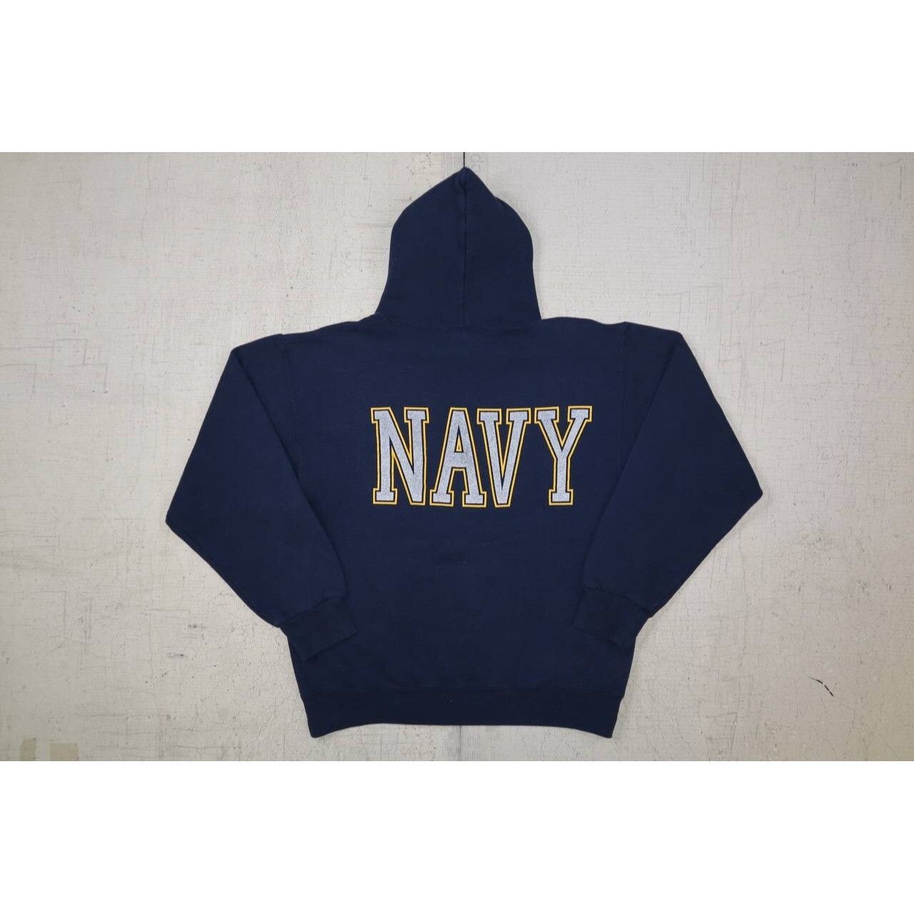 Vintage Vtg US Navy USN Hoodie Made in the USA PullOver Sweatshirt Size US M / EU 48-50 / 2 - 8 Thumbnail