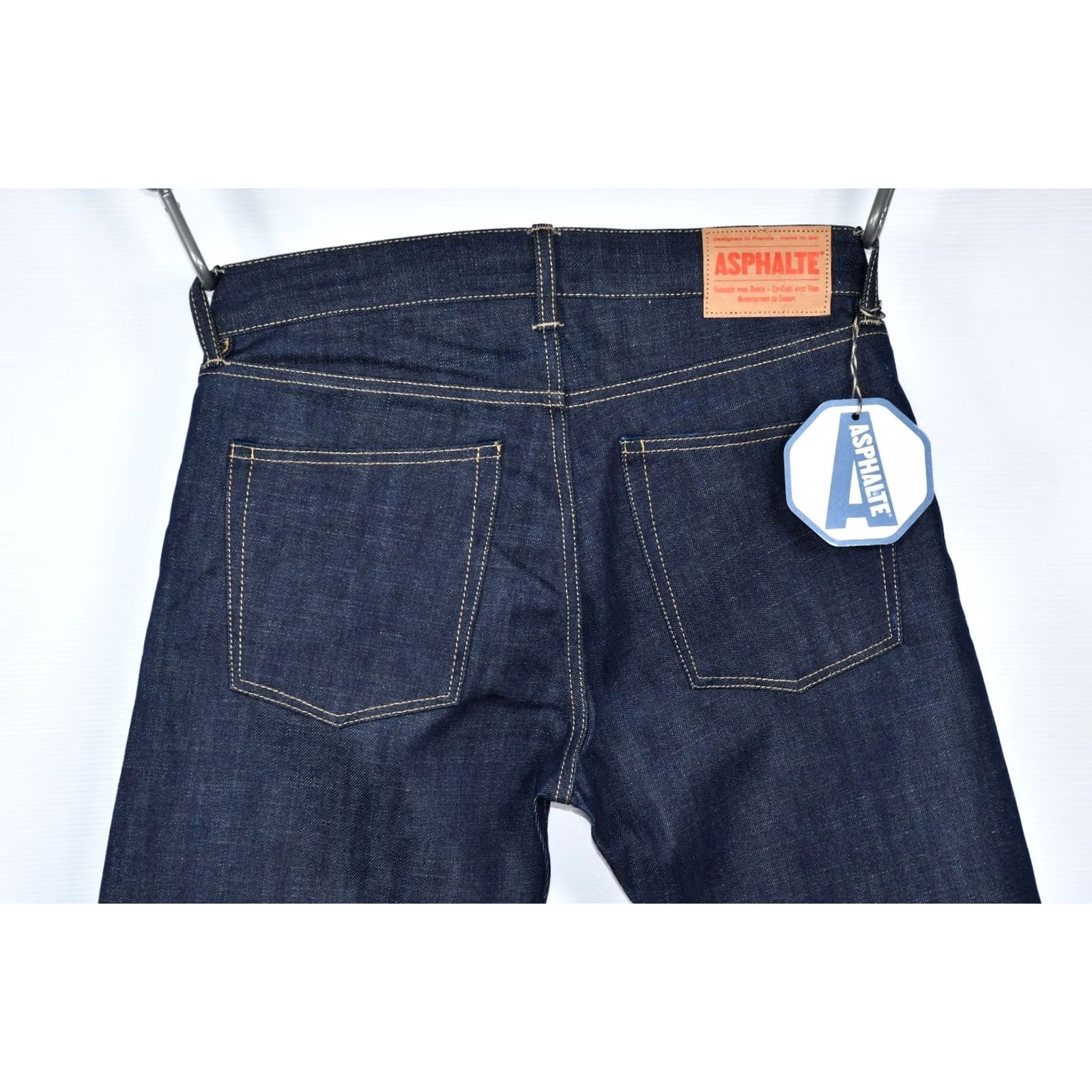 Denime ASPHALTE Candiani Selvedge Denim Jeans Main Selling Point Shirt Mens W31 Blue 5-Pocket 34in Inseam Regular Size 31 Cotton Denim Vintage No Size US 31 - 7 Thumbnail