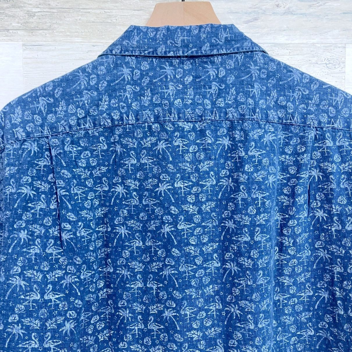 Ralph Lauren Ralph Lauren Linen Camp Collar Shirt Blue Allover Mens M Size US M / EU 48-50 / 2 - 4 Thumbnail