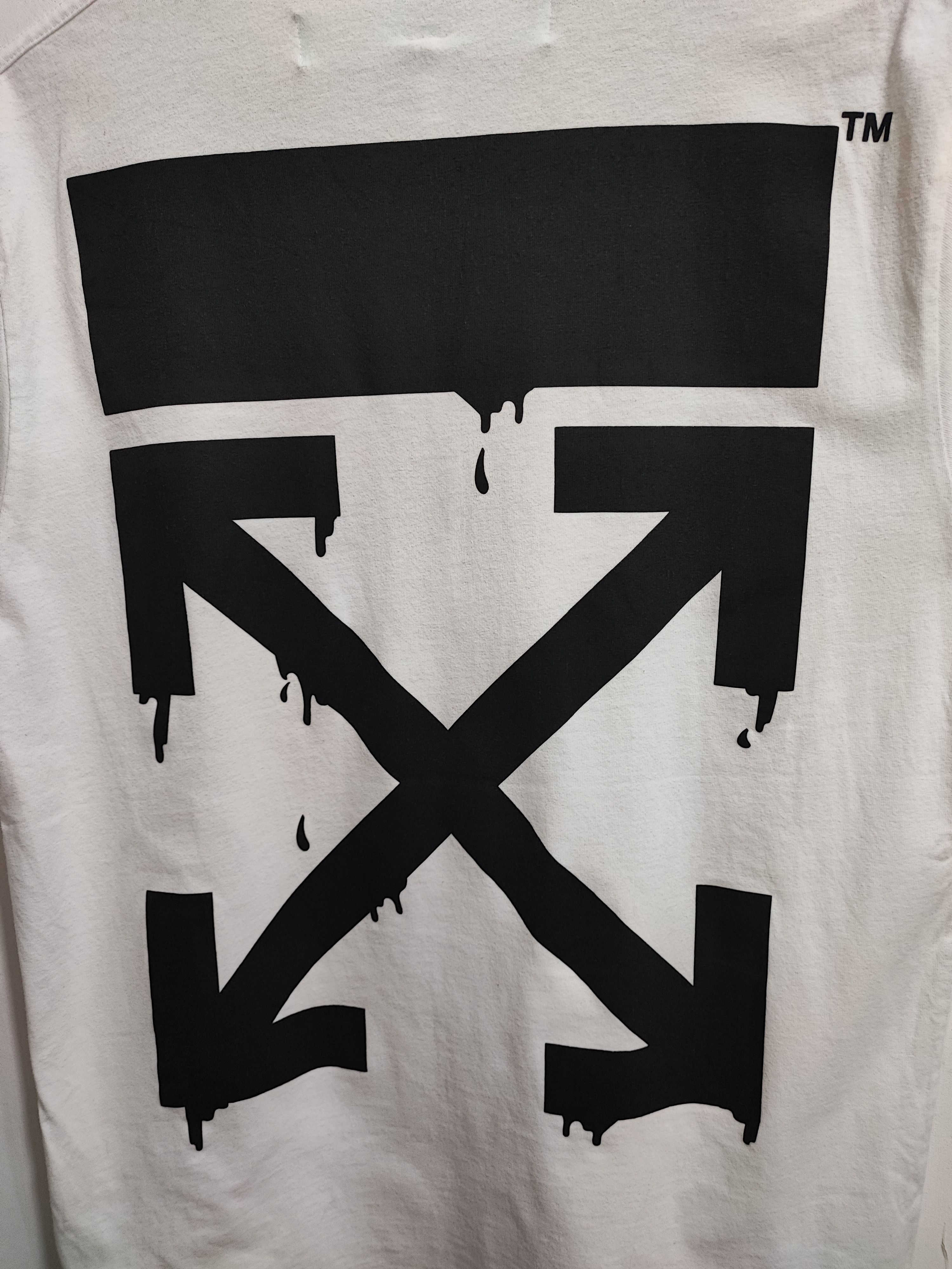 Off-White OFF-WHITE - BART PEACE SIGN S/S SLIM FIT TEE Size US L / EU 52-54 / 3 - 9 Thumbnail