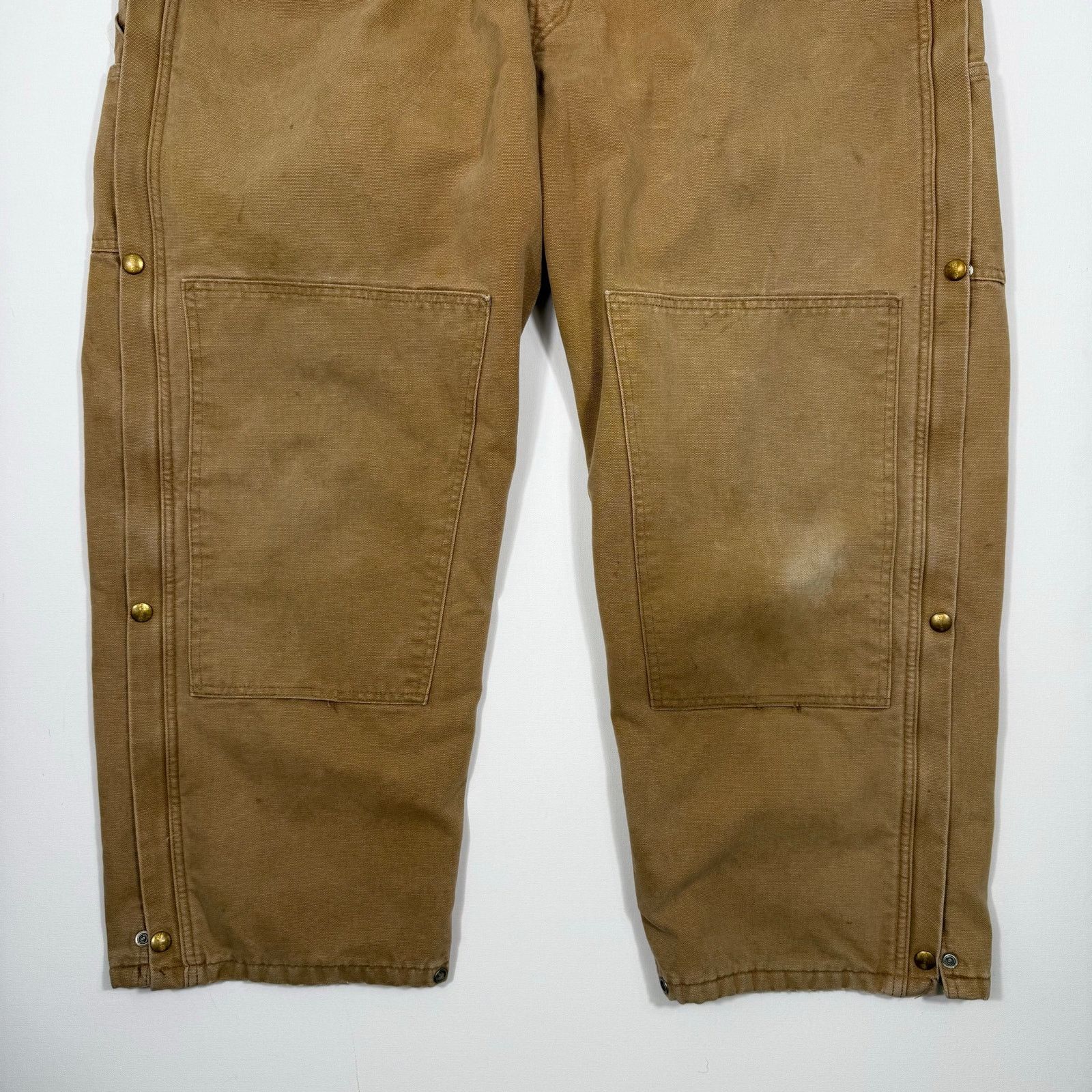Carhartt Vintage Carhartt Duck Canvas Insulated Overalls Brown USA Size US XL / EU 56 / 4 - 5 Thumbnail
