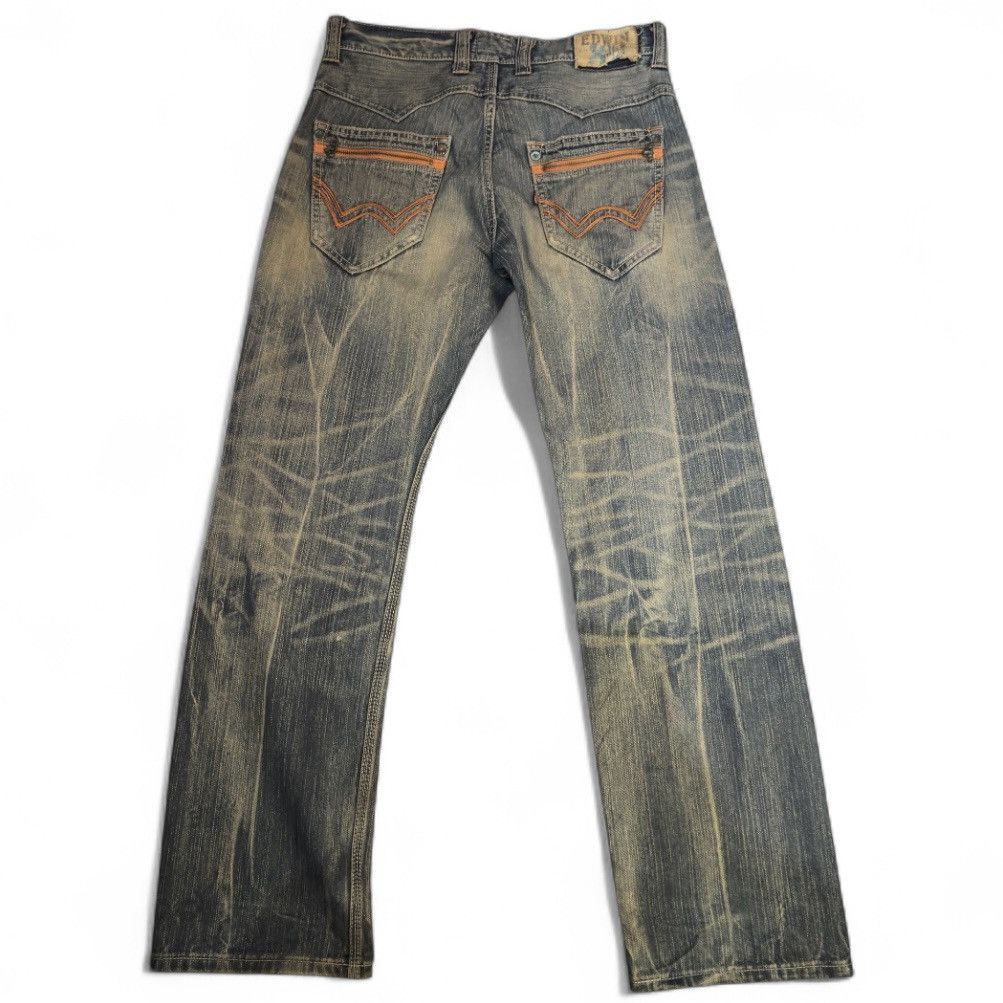 If Six Was Nine 🔥🇯🇵 Japanese 90s Edwin XV Rusty Clawmark Denim Size US 34 / EU 50 - 2 Thumbnail