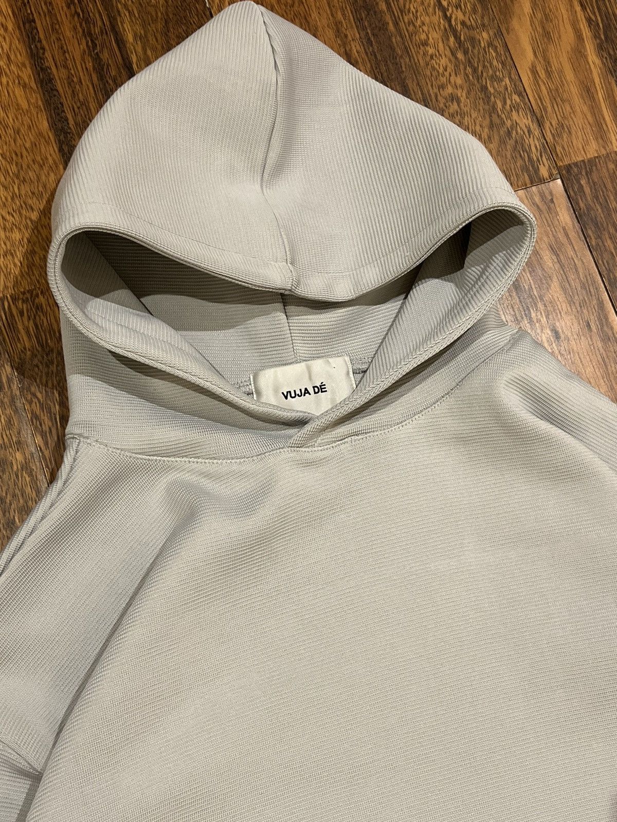 Vuja De Vuja De Cropped Boxy Oversized Plastic Hoodie Size 1 Size US L / EU 52-54 / 3 - 4 Thumbnail