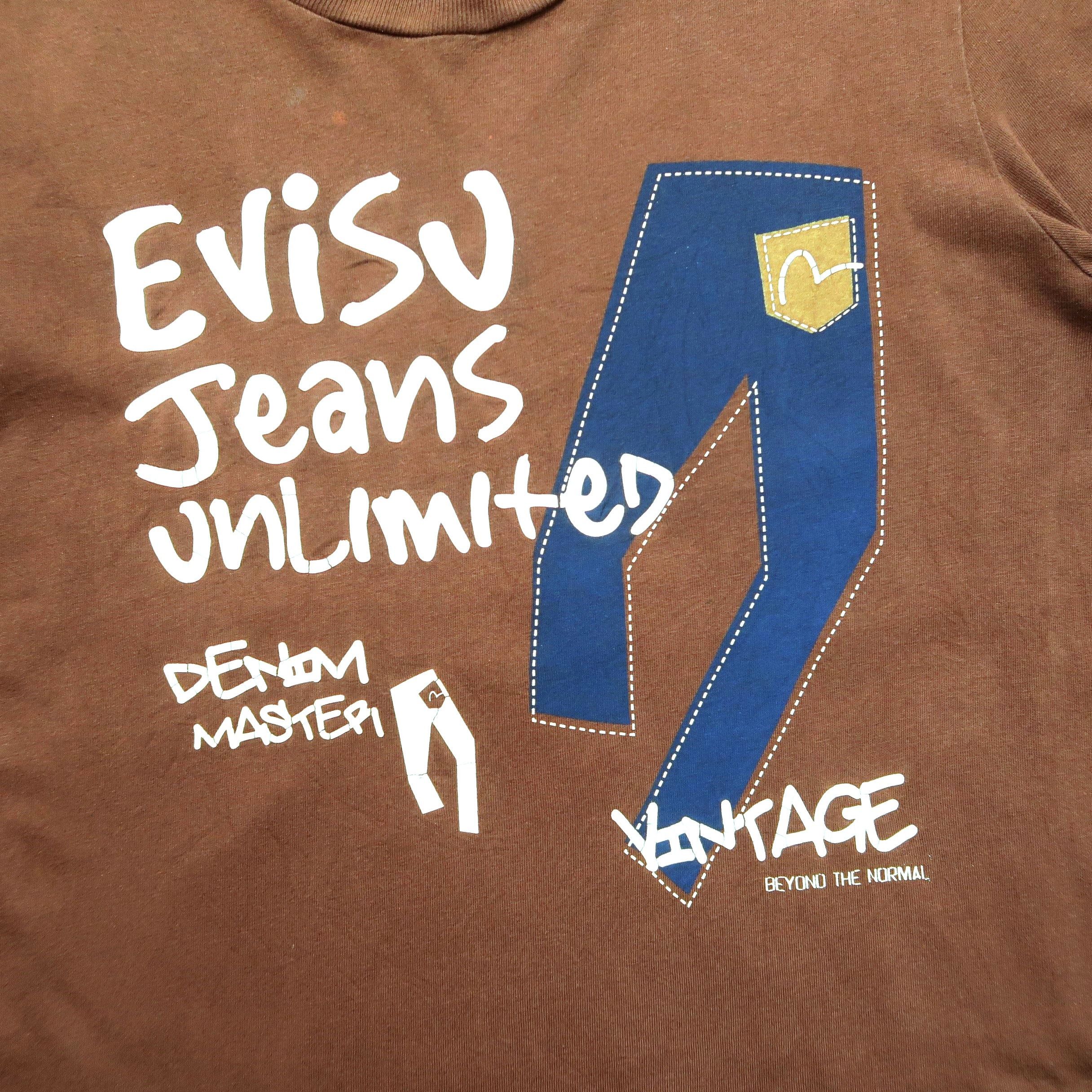 Evisu 90s Evisu Denim Master Jeans Unlimited Faded Tee Size US M / EU 48-50 / 2 - 5 Thumbnail