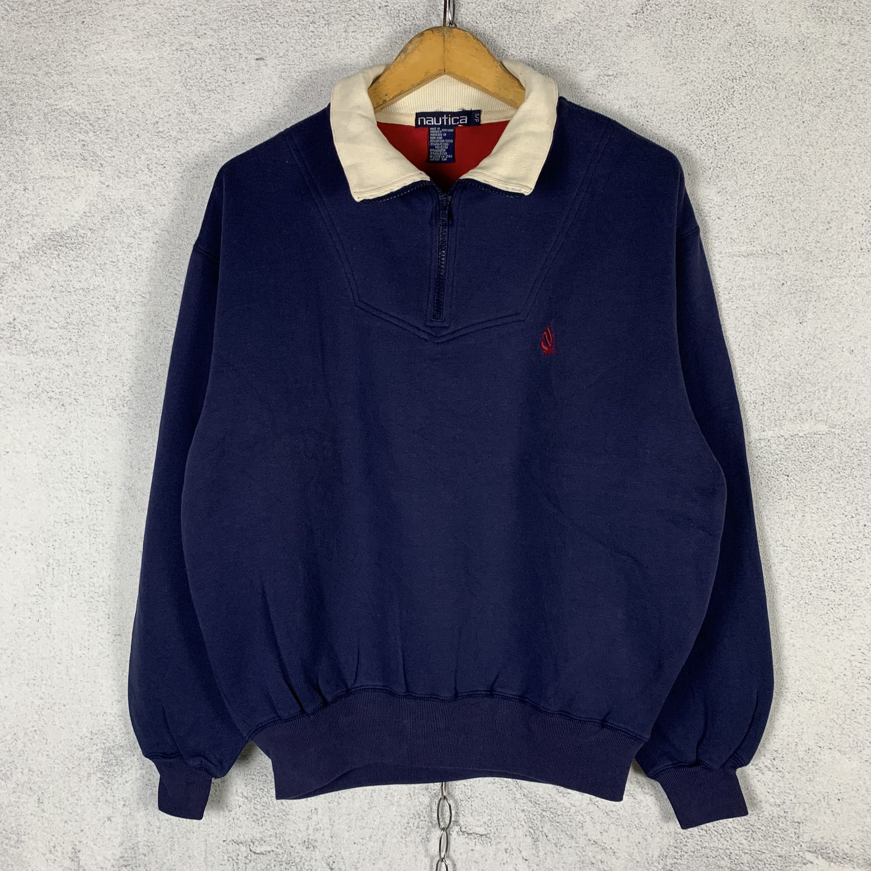 Nautica Vintage Nautica Halfzip Sweatshirt Crewneck Size US M / EU 48-50 / 2 - 1 Thumbnail