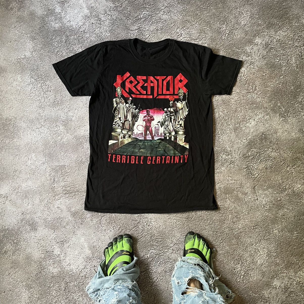 Vintage Vintage Kreator Band Tee Graphic Goth Punk Aesthetic Slim M Size US M / EU 48-50 / 2 - 1 Thumbnail