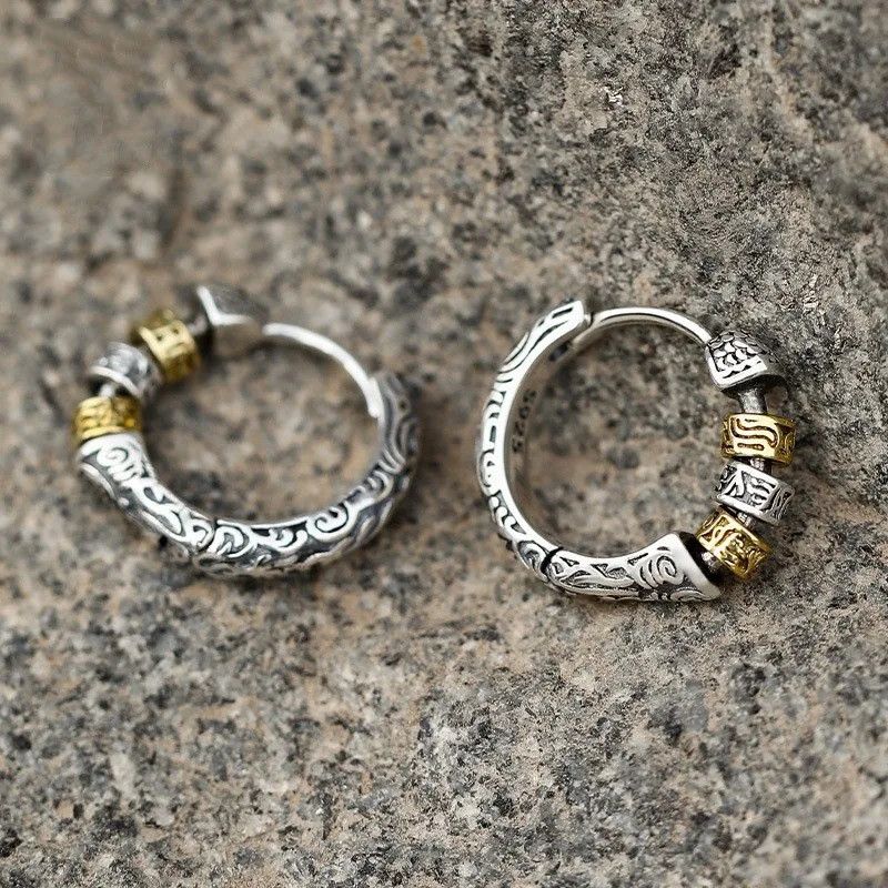 Other Unique Design Round Circle Hoop Earrings Size ONE SIZE - 4 Thumbnail