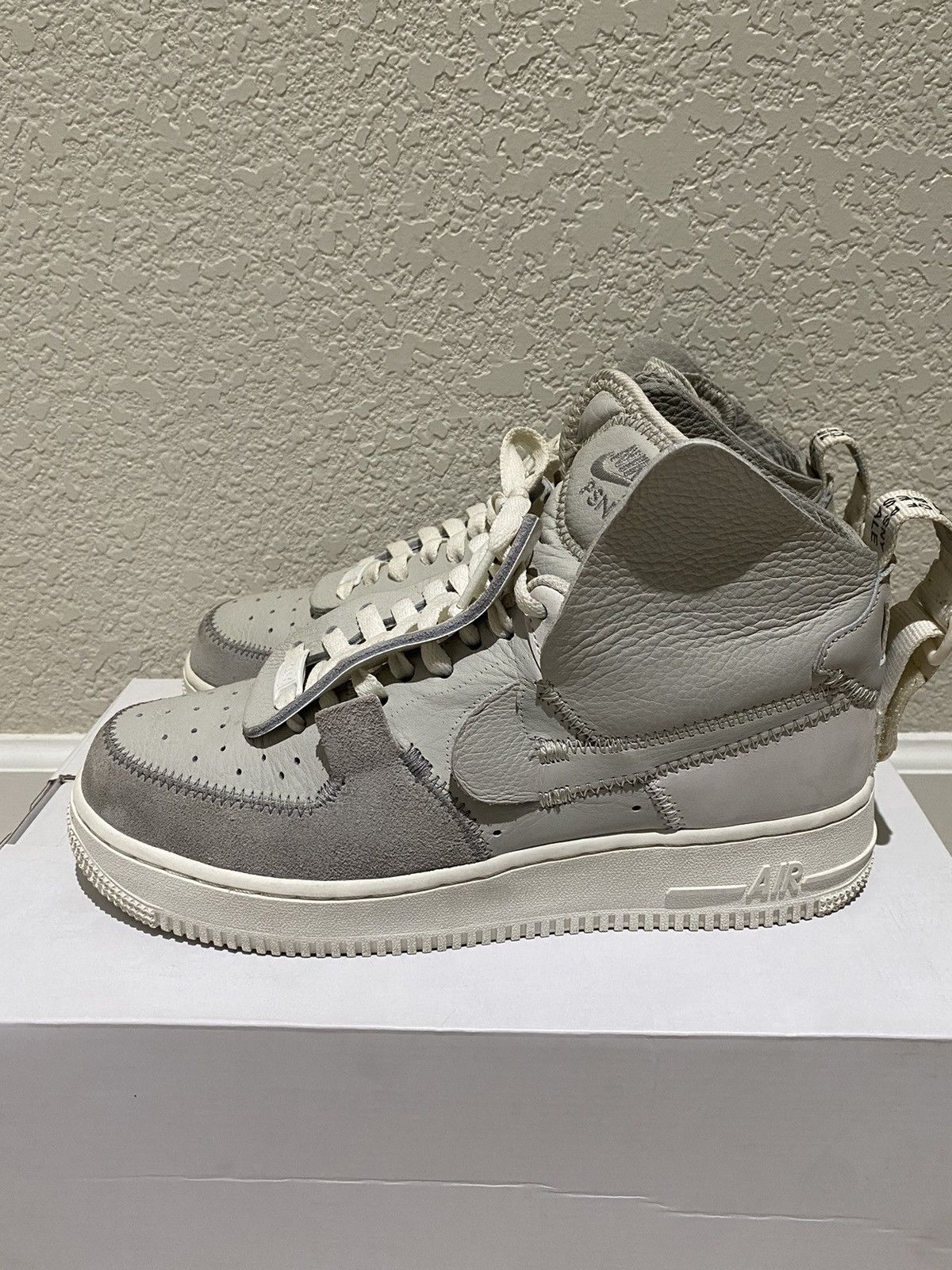Nike PSNY x Air Force 1 High Matte Silver 2018 Size US 7.5 / EU 40-41 - 4 Thumbnail