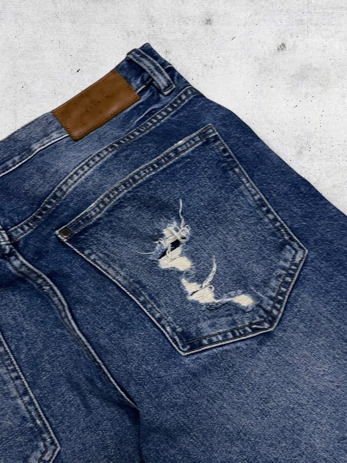 Japanese Brand VINTAGE JAPAN DESIGNER DENIM DISTRESSED STREETWEAR STYLE 90S Size US 33 - 15 Thumbnail