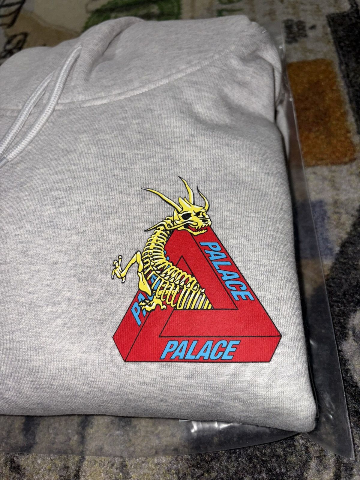 Palace Palace Dragon Bones Tri Ferg Hoodie Grey Size US XL / EU 56 / 4 - 3 Thumbnail