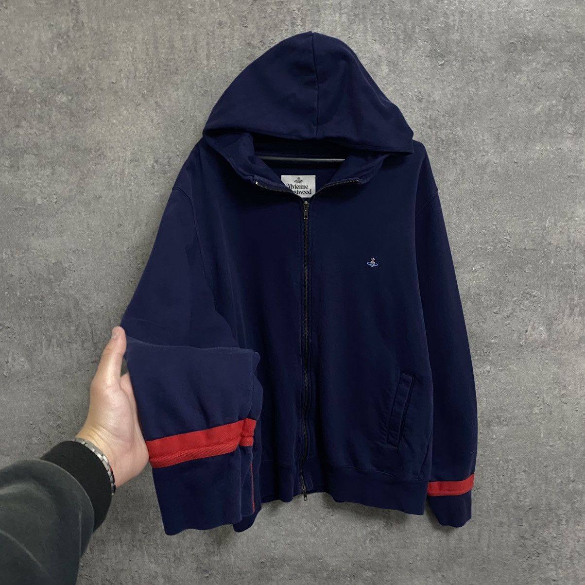 Vivienne Westwood Vintage Vivienne Westwood Zip Hoodie Orb Small Logo Size US XL / EU 56 / 4 - 2 Thumbnail