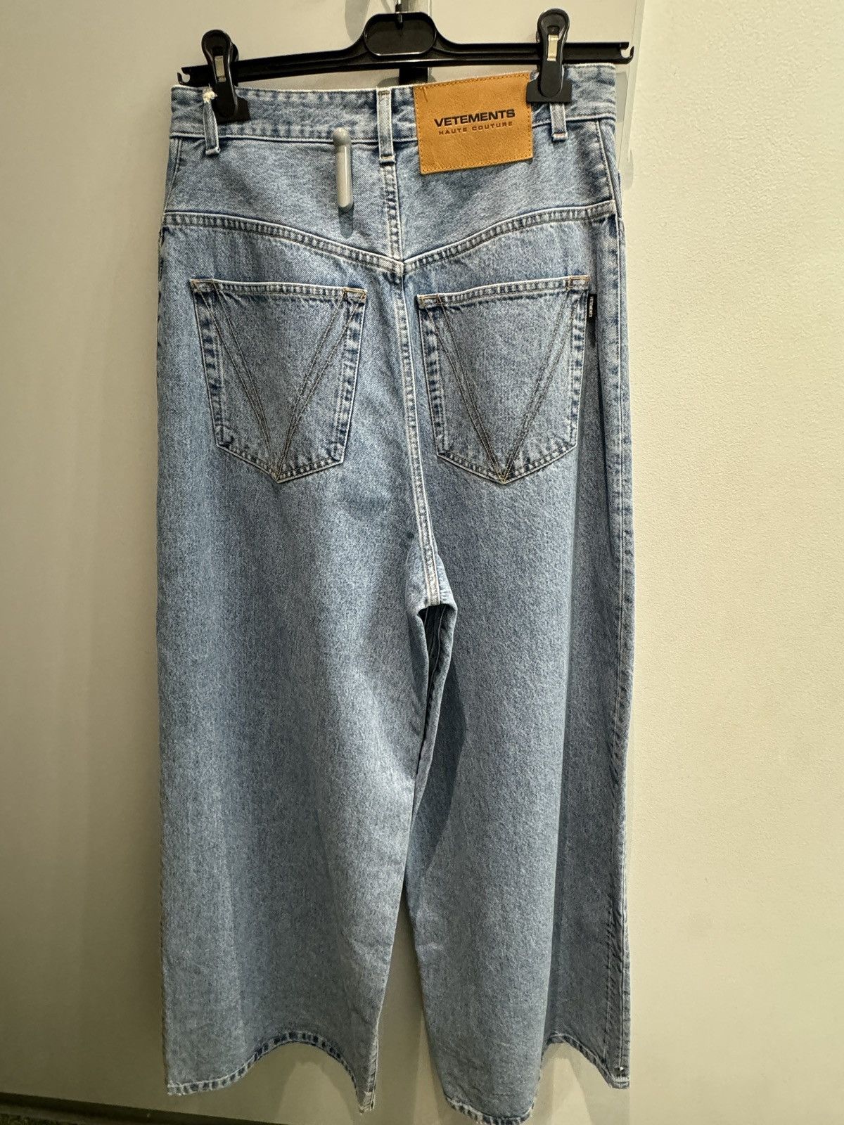 Vetements Last Size Vetements Crystal Logo Baggy Jeans Size US 31 - 10 Thumbnail