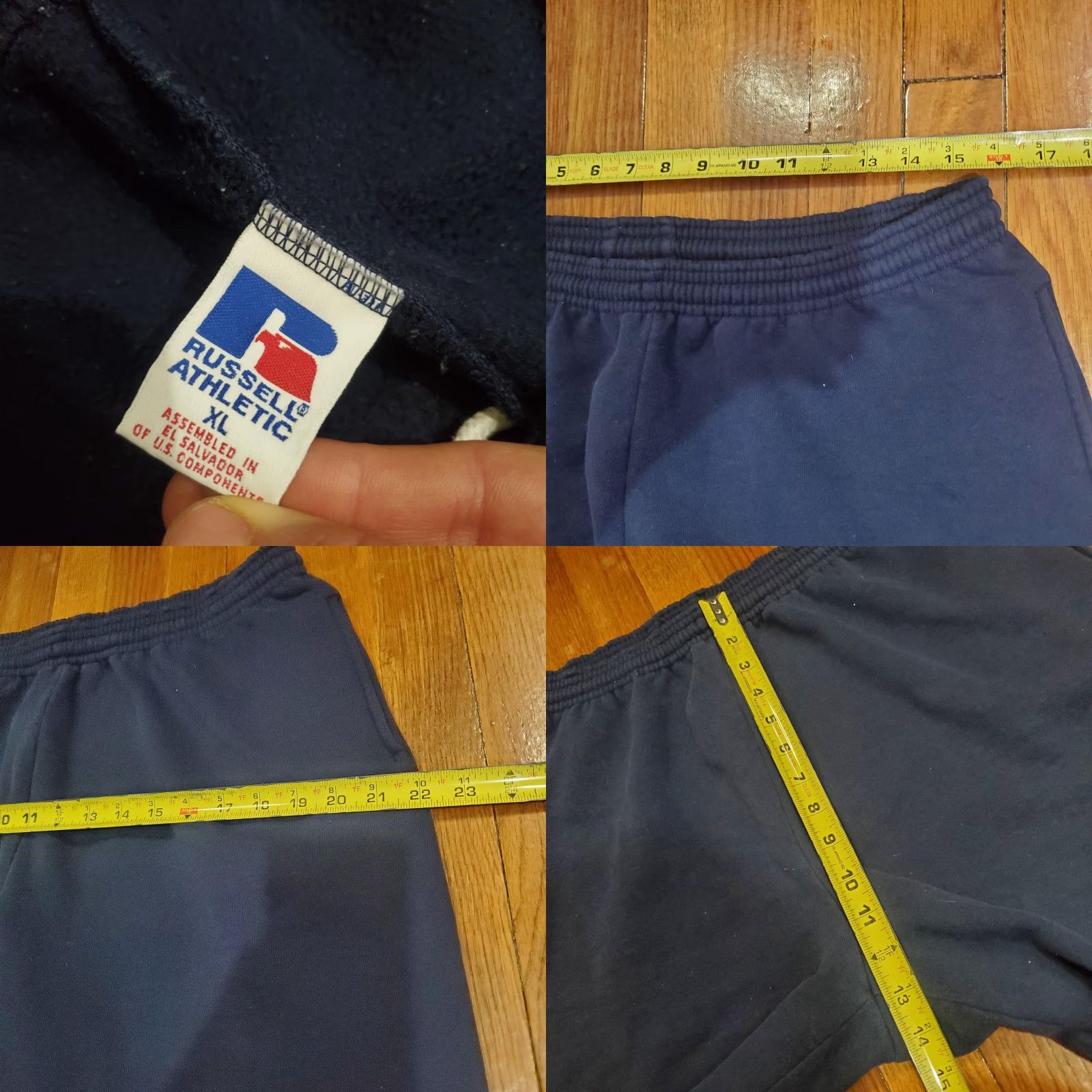 Russell Athletic Russell Athletic Sweatpants Mens XL Navy Blue Fleece Joggers Elastic Cuffs Elastic Waist Pockets Traditional Style Size US 36 / EU 52 - 8 Thumbnail