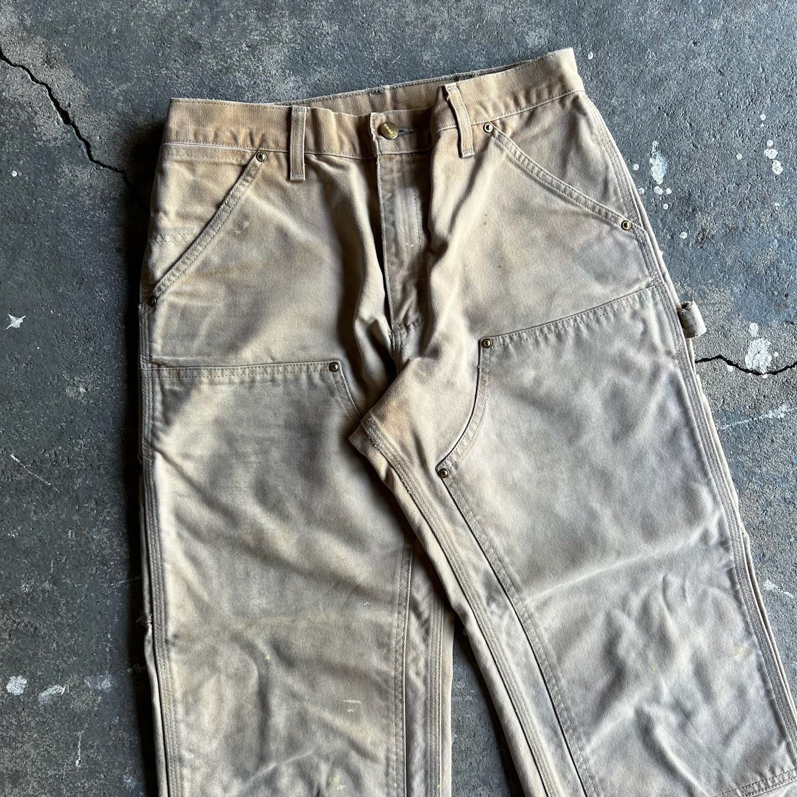 Carhartt × Vintage Carhartt brown double knee work wear carpenter pants Size US 30 / EU 46 - 2 Thumbnail