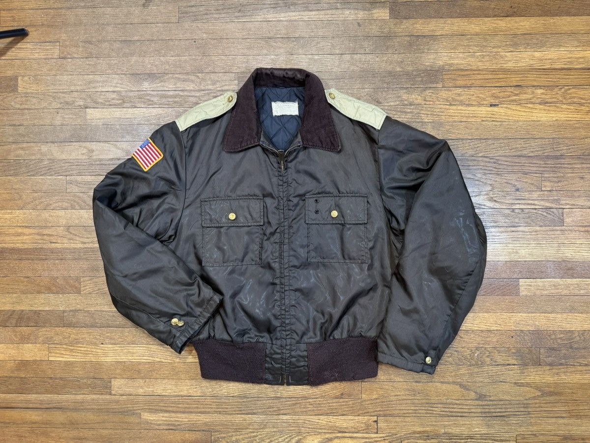 Vintage 1970s Vintage Bomber Jacket Size US L / EU 52-54 / 3 - 1 Thumbnail