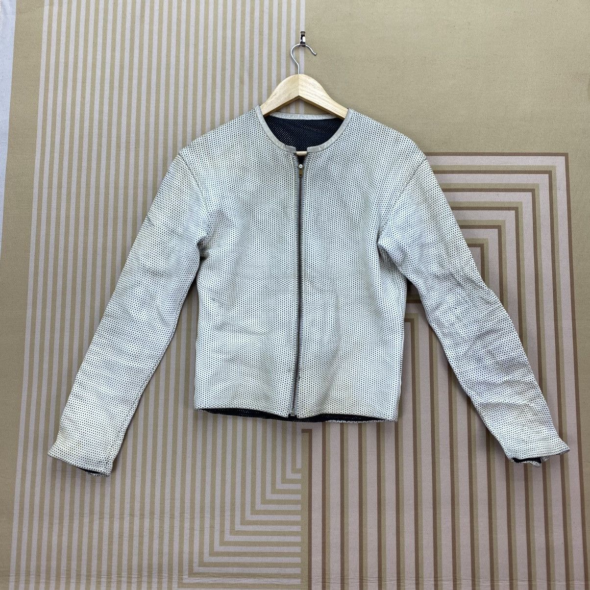 Vintage 🐐Vintage Mesh Leather Jacket Size M / US 6-8 / IT 42-44 - 1 Thumbnail
