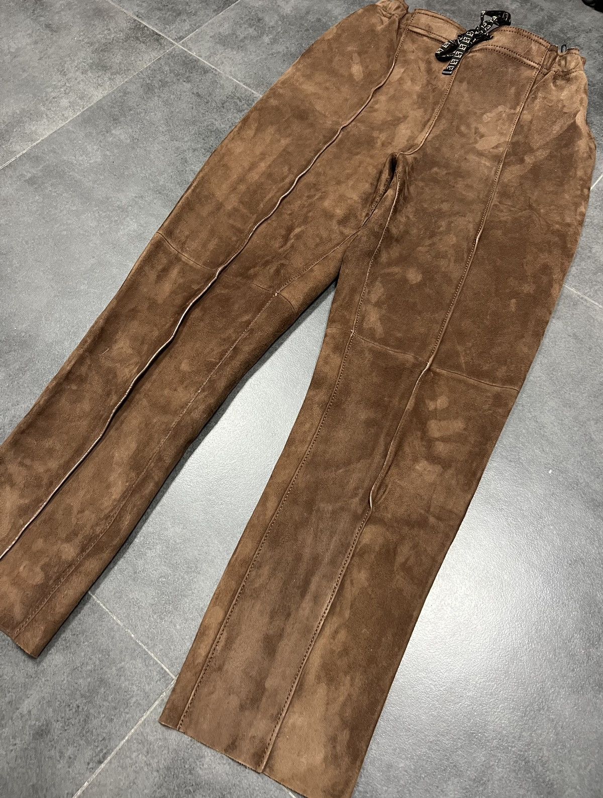 Designer × Fendi RRP 3800$ Fendi Run Away Goat leather Pants Trousers Size 27" / US 4 / IT 40 - 4 Thumbnail