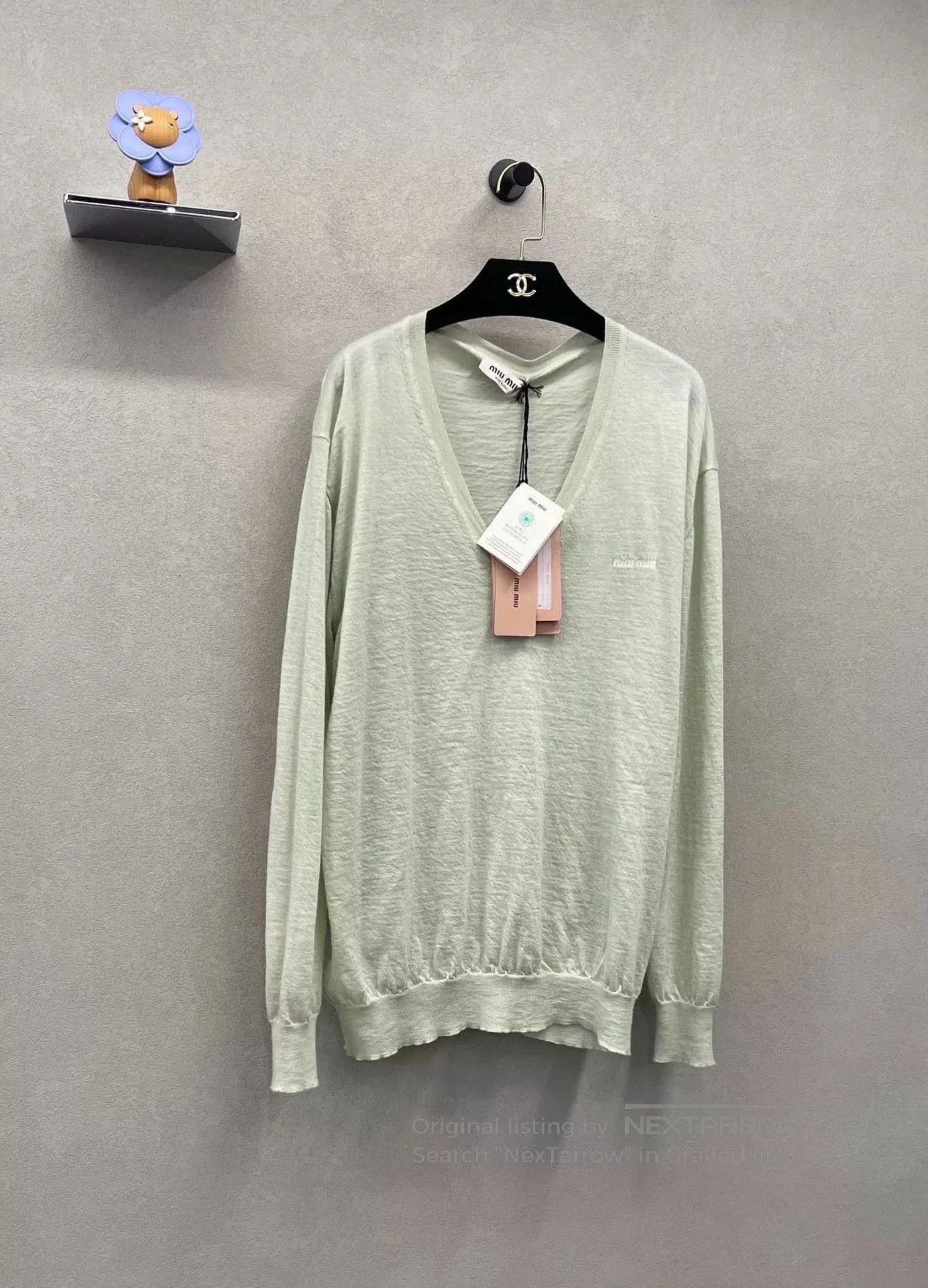 Miu Miu Miumiu Mint Green V. Size S / US 4 / IT 40 - 3 Thumbnail