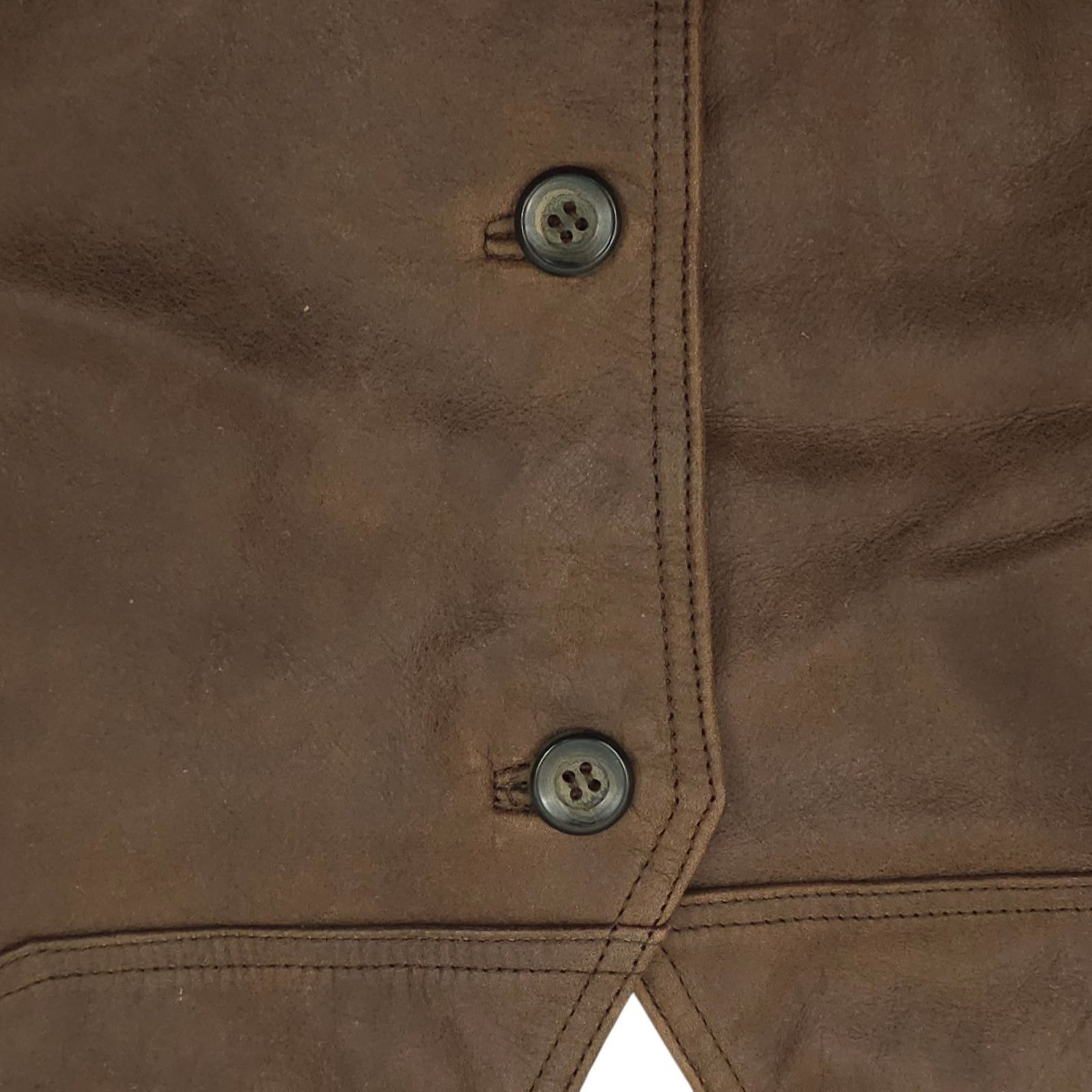 Marlboro Marlboro Miles Leather Vest Mens L Vintage Western Biker Size US L / EU 52-54 / 3 - 7 Thumbnail