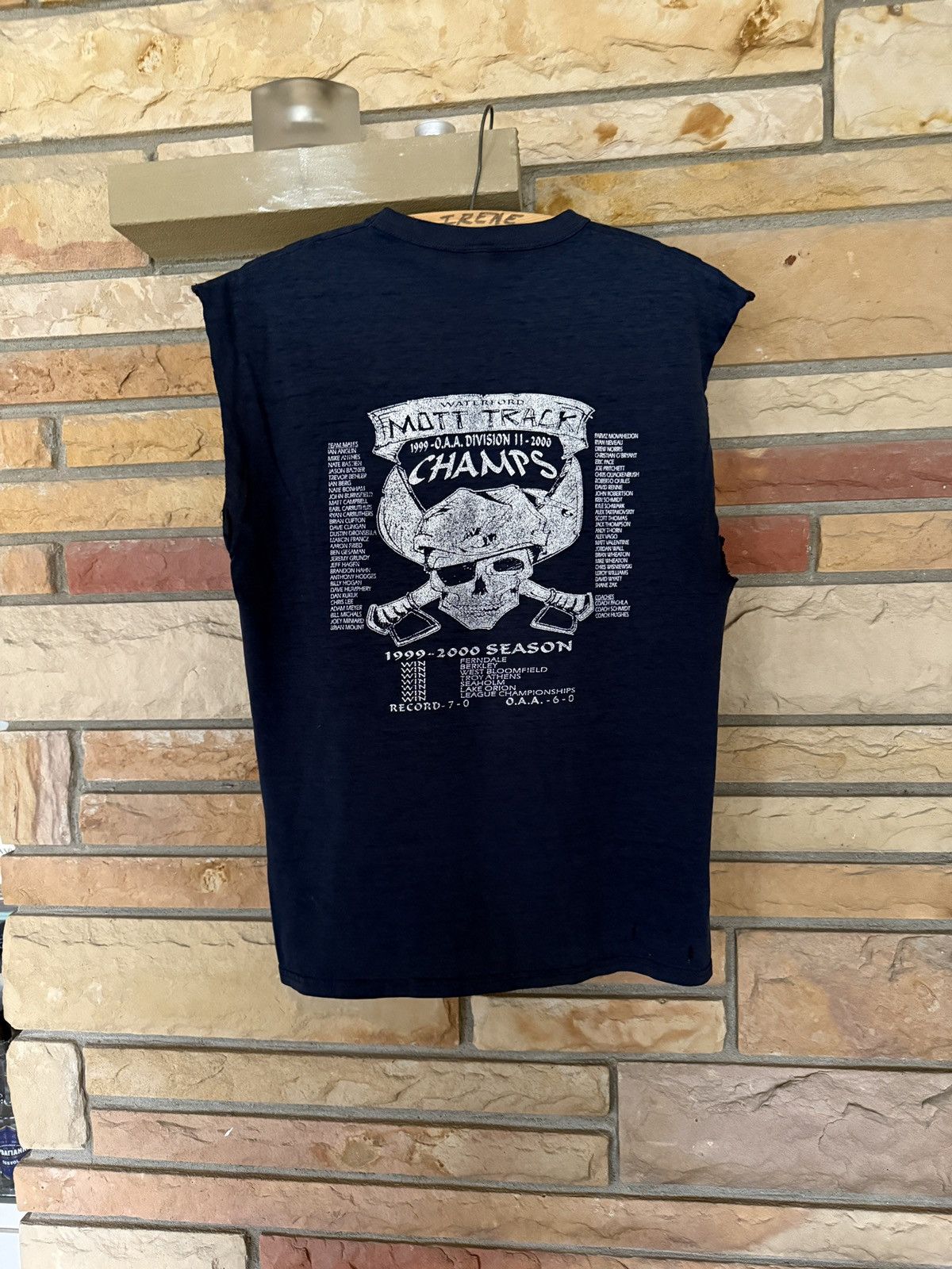Russell Athletic Vintage 90s Faded Cutoff Skull High School Graphic Tee Size US M / EU 48-50 / 2 - 1 Thumbnail