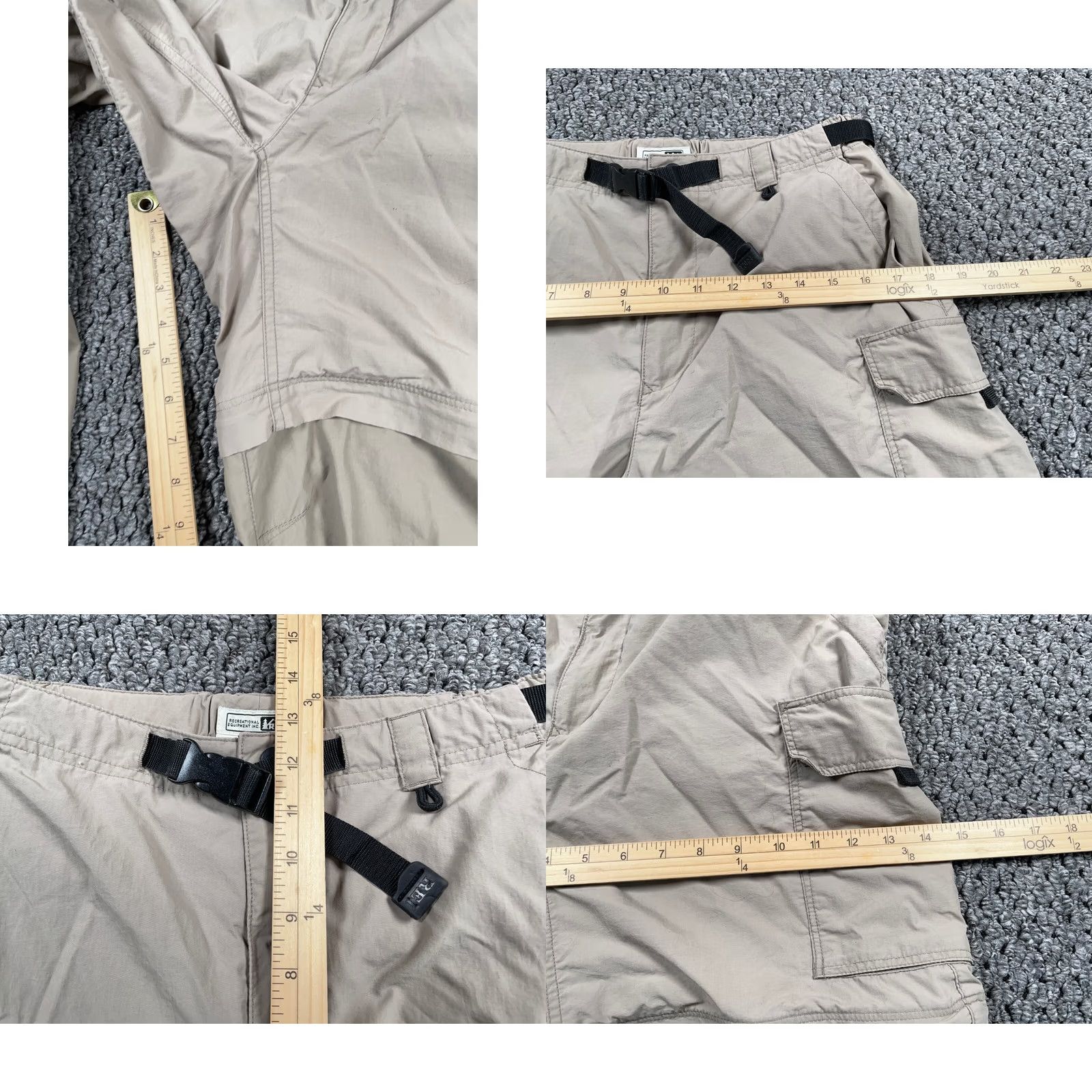 Vintage REI Co-Op Cargo Pants Women's 10 Beige Sahara Convertible Lightweight UPF 30+ Pants Women 10 Beige Sahara Convertible Lightweight UPF 30+ Size 32" / US 10 / IT 46 - 8 Thumbnail