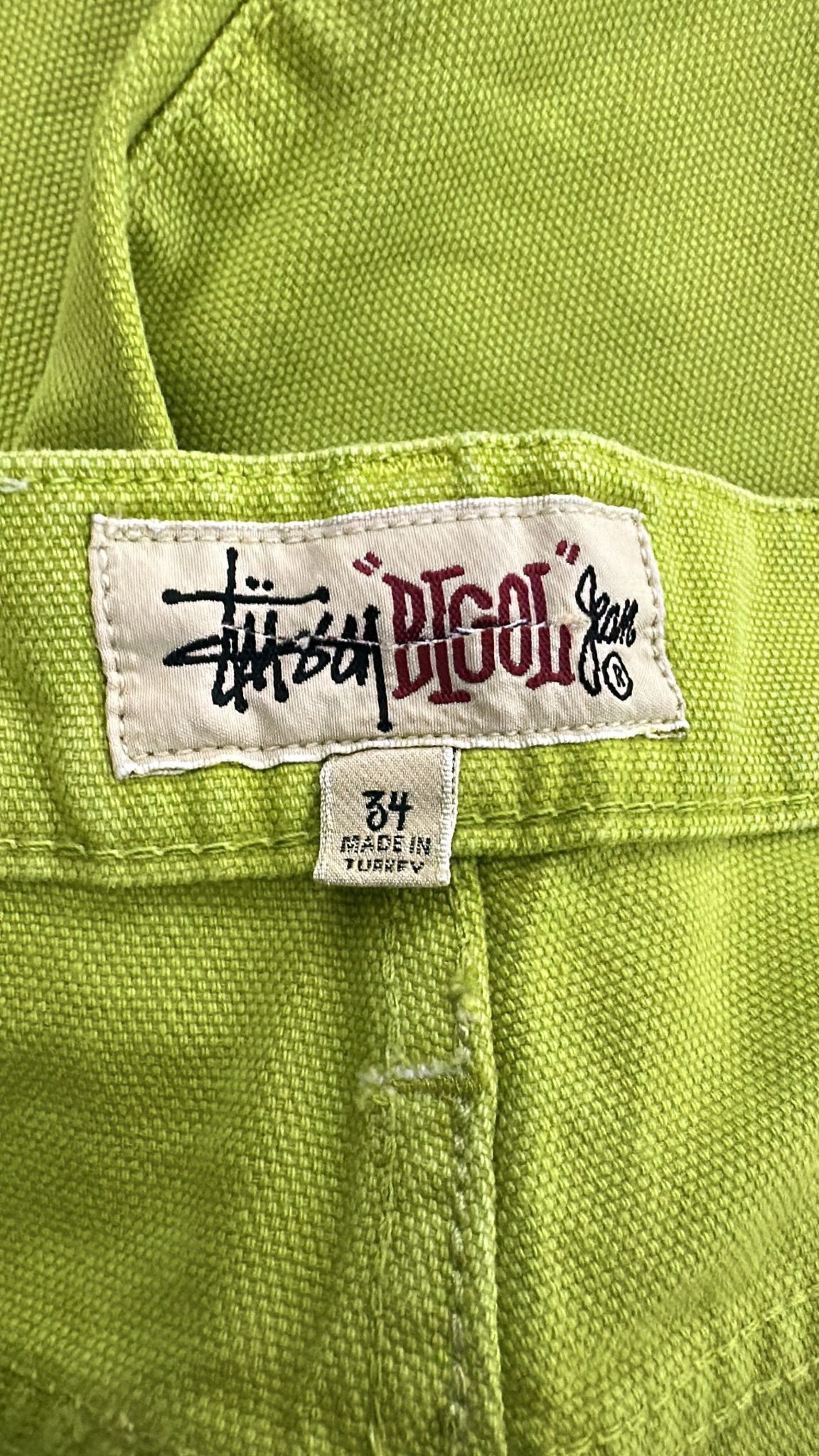 Stussy Stussy Big Ol' Jean Washed Canvas “Cactus” 34 Size US 34 / EU 50 - 6 Thumbnail