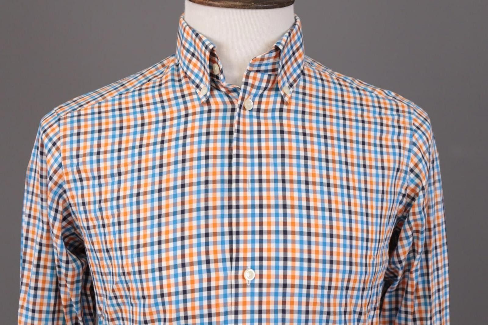 Eton Eton Contemporary Multicolor Check Shirt Size 38 / 15 Size US M / EU 48-50 / 2 - 2 Thumbnail