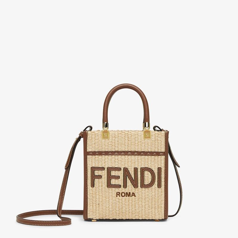 Fendi o1s1wg111225 Size: OS/Mini SunShine Shopper in Beige/Brown Size ONE SIZE - 1 Thumbnail