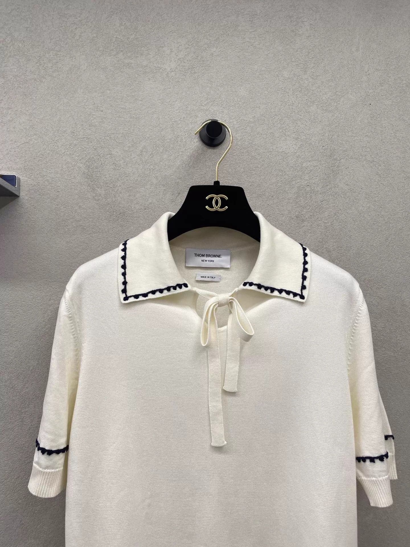 Thom Browne THOM BROWNE Light Knit Short Sleeve Polo Shirt Size 38 Size XS / US 0-2 / IT 36-38 - 4 Thumbnail