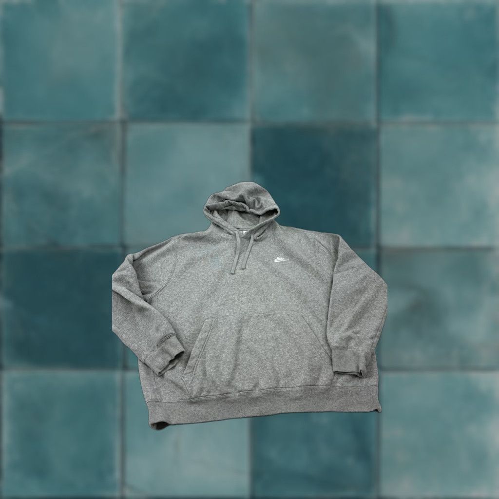 Nike Nike Club Fleece Hoodie Mens XL Gray Pullover Sweatshirt XCELERATE Back NSW Graphic Print Hooded Pockets Logo 80% Cotton 20% Polyester Size US XL / EU 56 / 4 - 1 Thumbnail