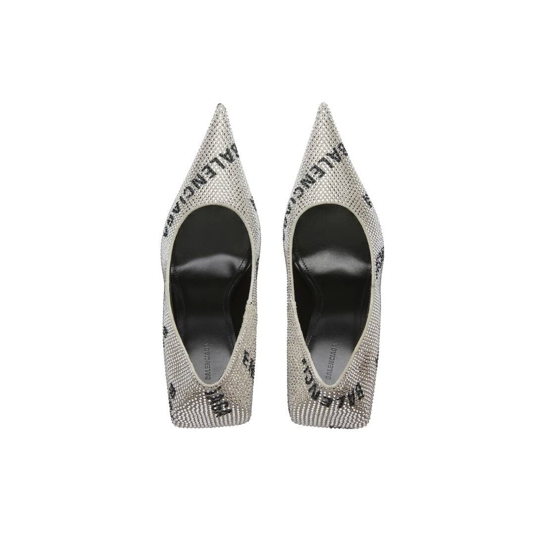 Balenciaga o1tr1nto1125 Square Knife 110mm Pumps With Allover Logo Size US 6.5 / IT 36.5 - 6 Thumbnail