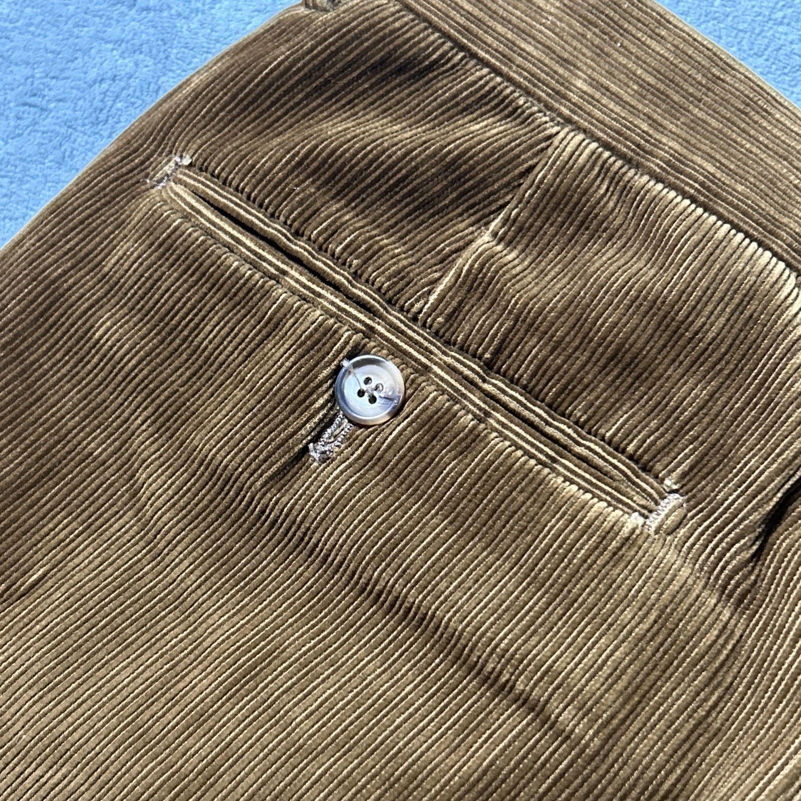 Ermenegildo Zegna Ermenegildo Zegna Corduroy Baggy Pants TG 54 XL 37x30 Loose Size US 37 - 16 Thumbnail