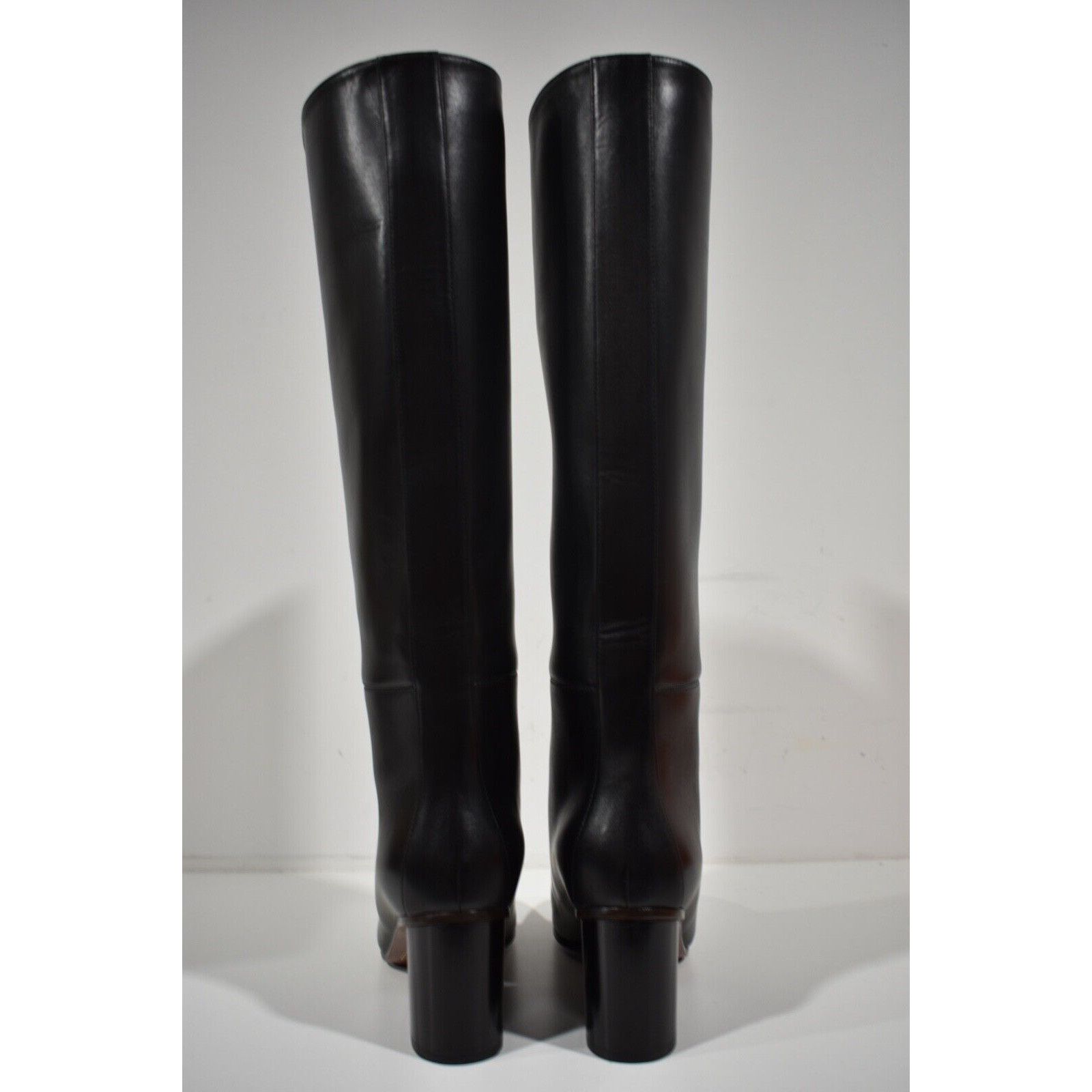 Hermes Hermes New Jersey Black Calfskin Leather Knee High Block Size US 9 / IT 39 - 9 Thumbnail