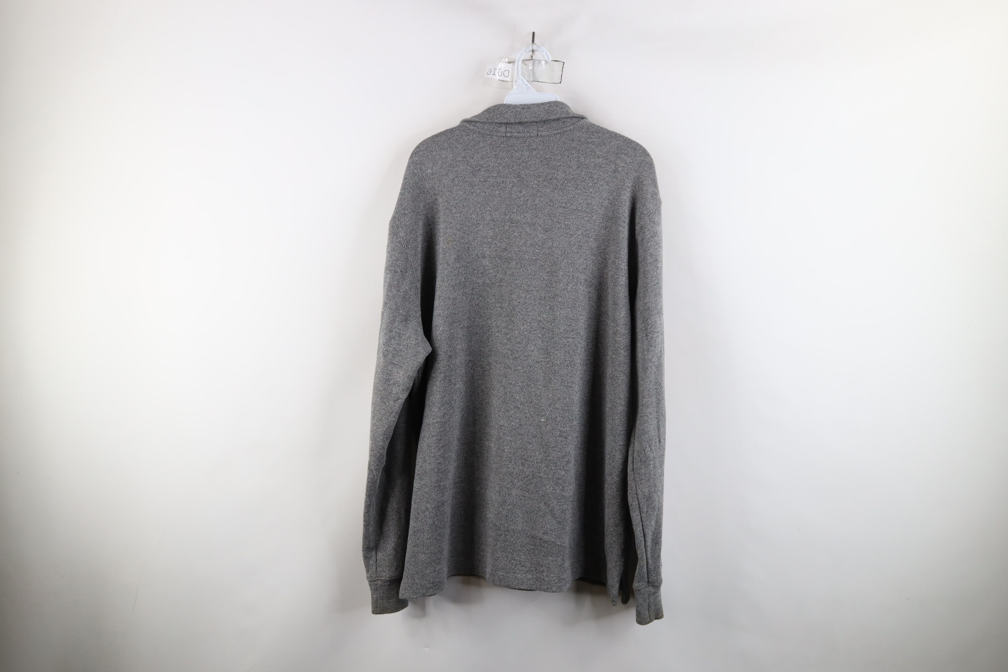 Ralph Lauren × Vintage Vintage Ralph Lauren Knit Half Zip Pullover Sweater Gray Size US L / EU 52-54 / 3 - 12 Thumbnail