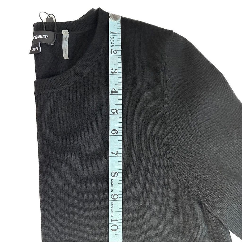 Other New Repeat Merino Wool Black Midi Sweater Dress S 38 Size S / US 4 / IT 40 - 11 Thumbnail