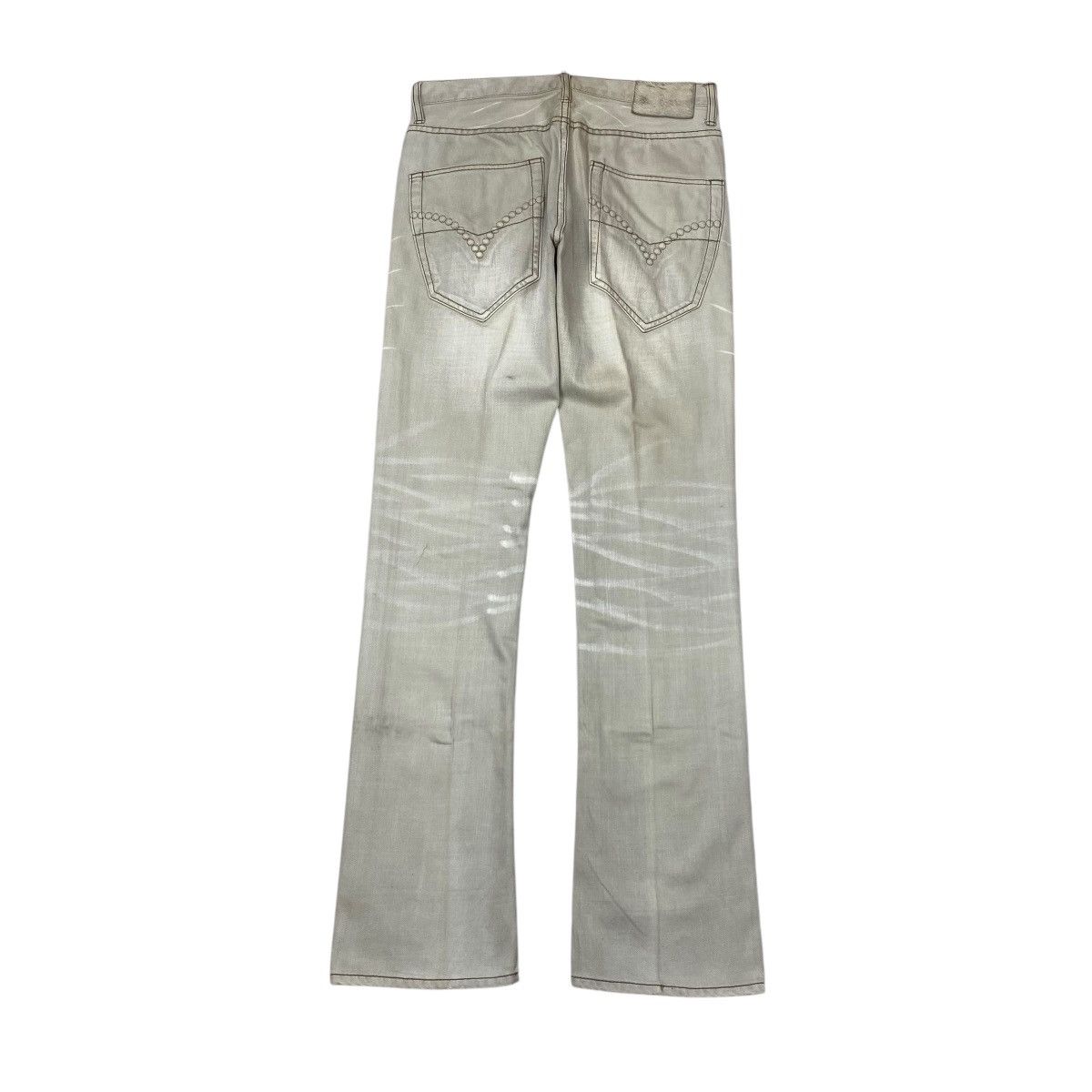 If Six Was Nine × Japanese Brand × Le Grande Bleu (L.G.B.) Standards Of Urban Craft Studded Flared Denim Pants Size US 32 / EU 48 - 2 Thumbnail