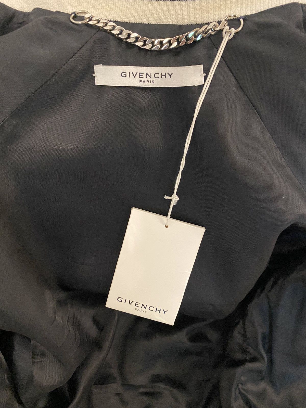 Givenchy Givenchy black logo leather bomber jacket 44 Size US S / EU 44-46 / 1 - 7 Thumbnail