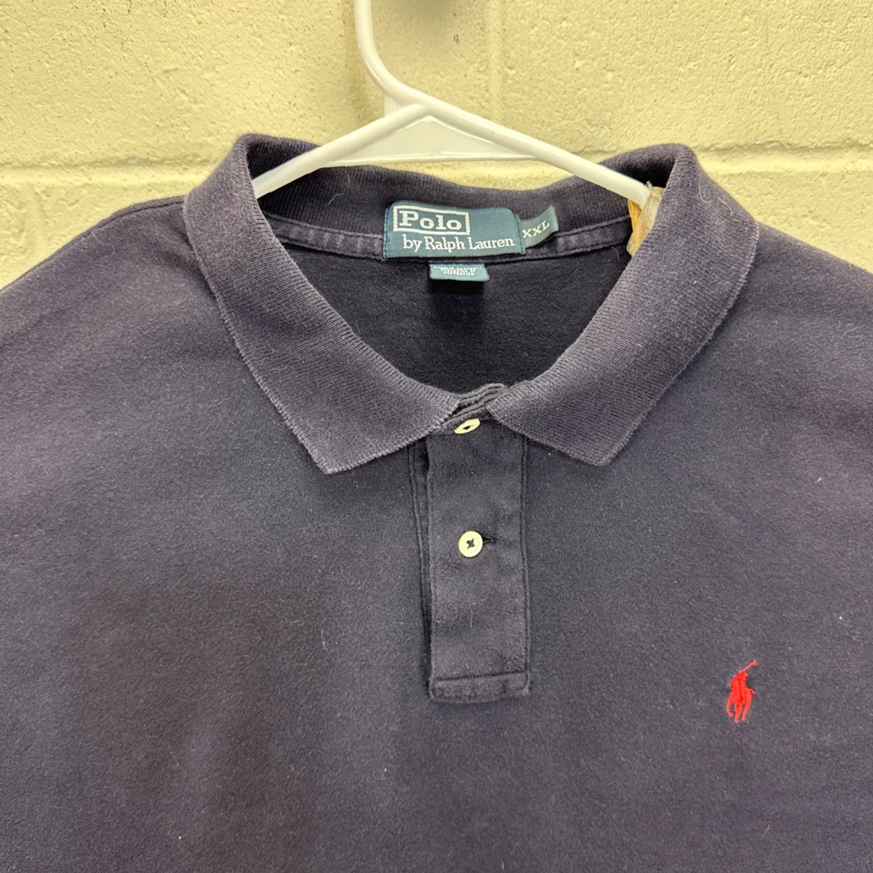 Polo Ralph Lauren Polo Ralph Lauren Polo Shirt Mens 2XL Navy Blue Logo Embroidered Classic Preppy Long Sleeve Size US XXL / EU 58 / 5 - 3 Thumbnail