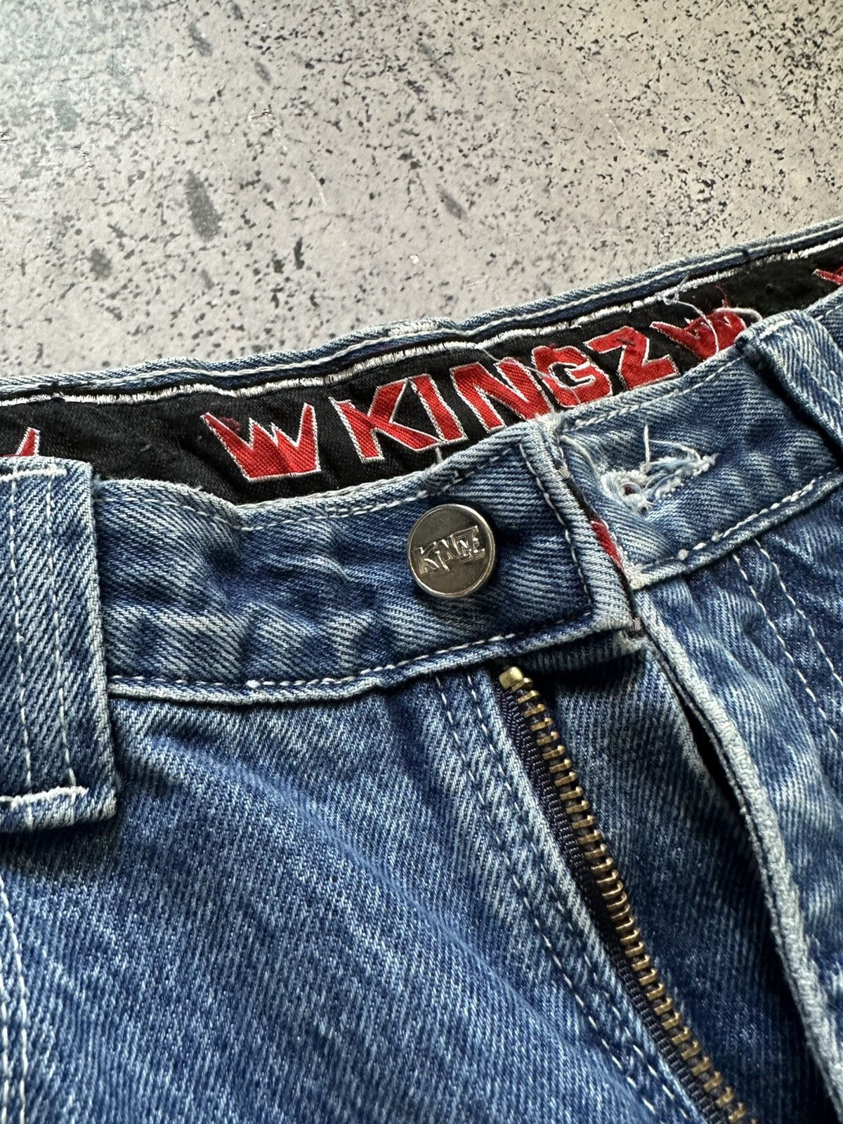 JNCO × Vintage Vintage Kingz Urban Gear Jeans Denim Baggy Fit Rap Y2K USA Size US 34 / EU 50 - 9 Thumbnail