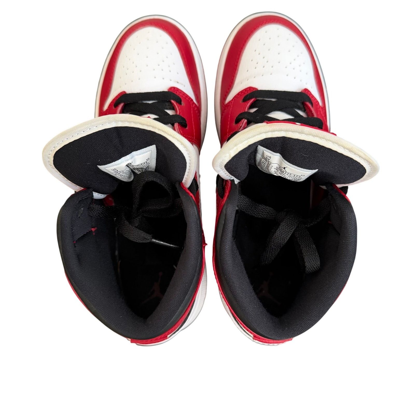 Nike Air Jordan 1 Mid Chicago GS 5Y / Women’s 6.5 Red Black White Size US 6.5 / IT 36.5 - 4 Thumbnail