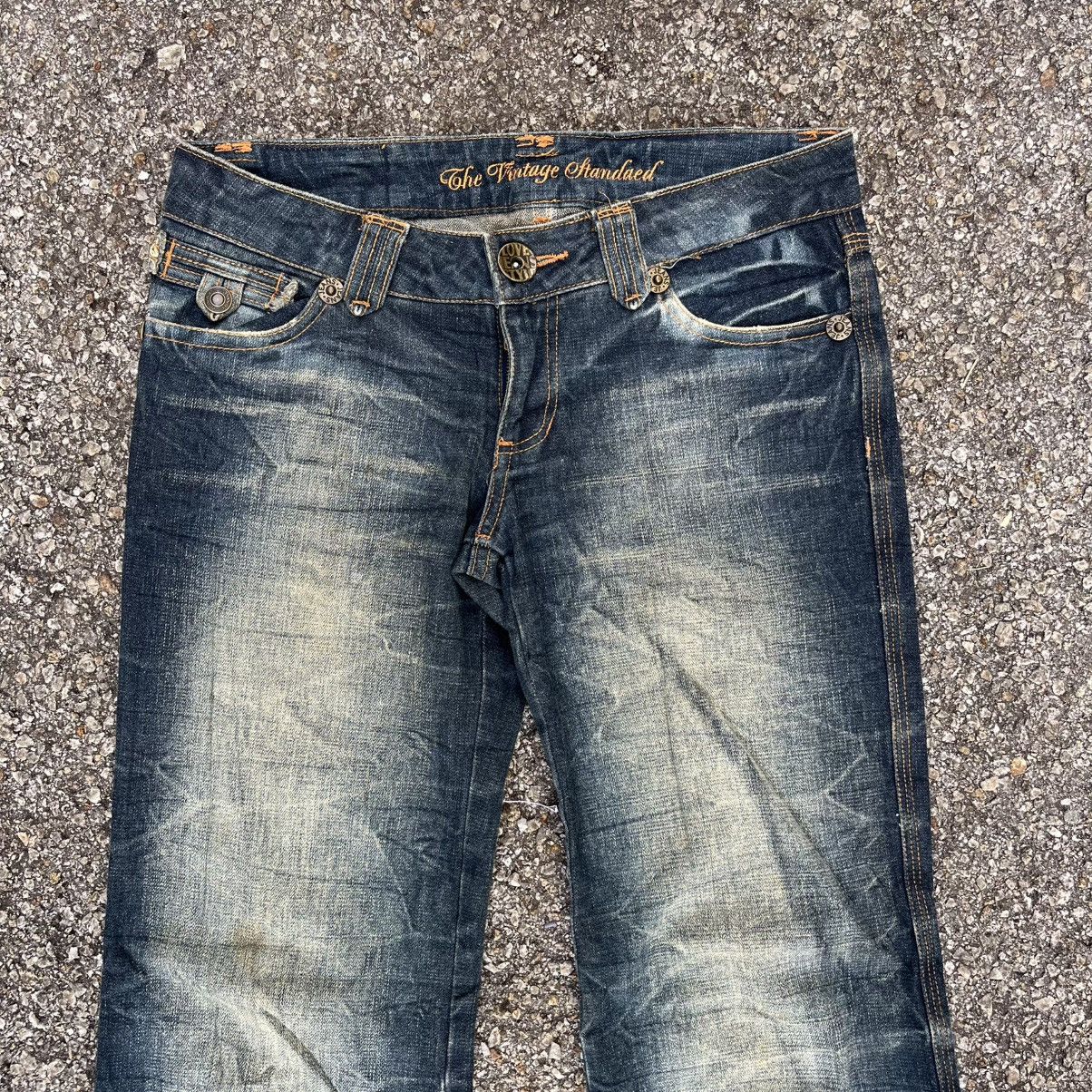 Japanese Brand SUPER FLARE JEANS JAPANESE DENIM BOOT CUT PANT Size 27" / US 4 / IT 40 - 4 Thumbnail